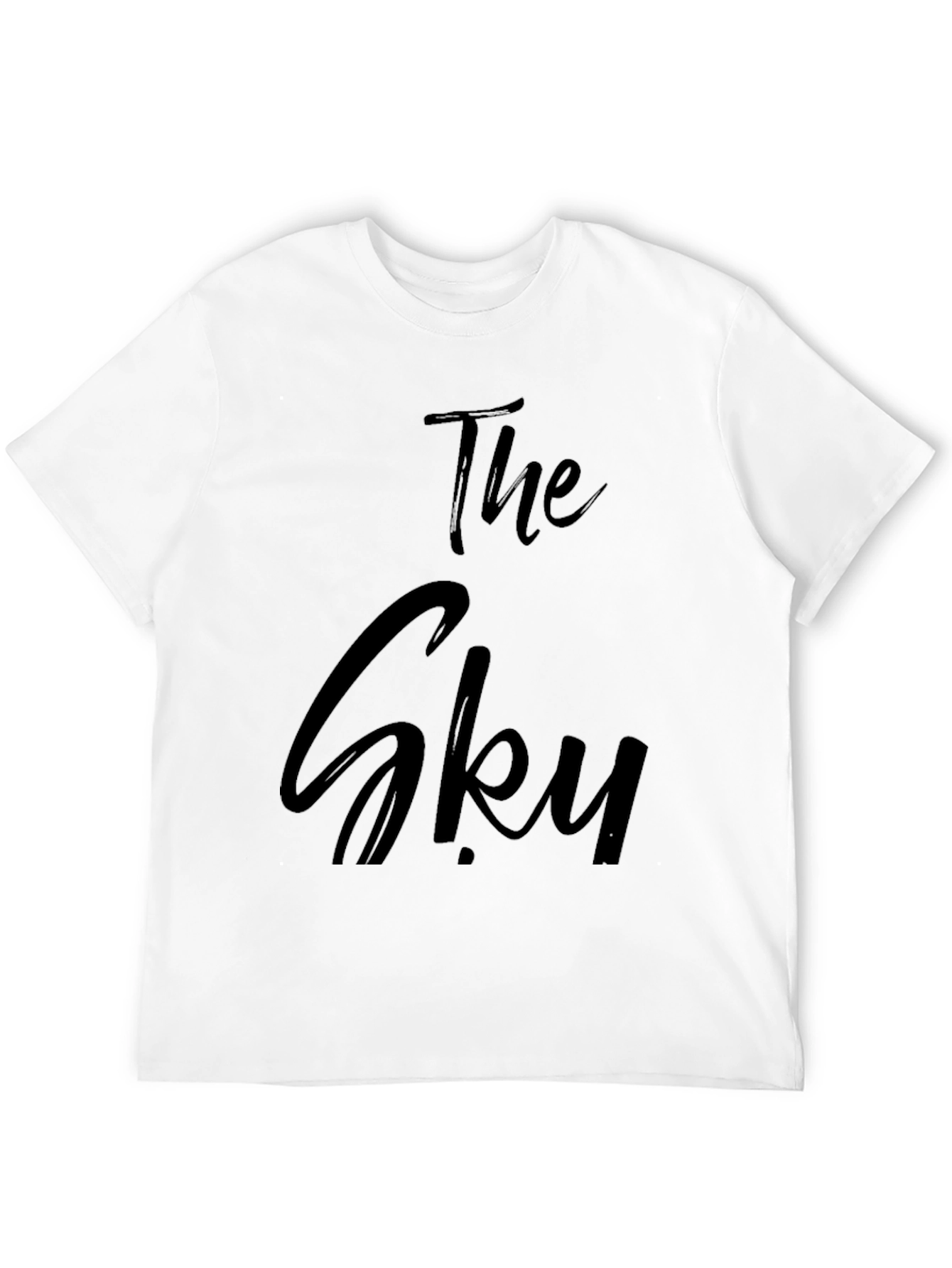 The Sky Graphic Tee - Stylish Black T-Shirt