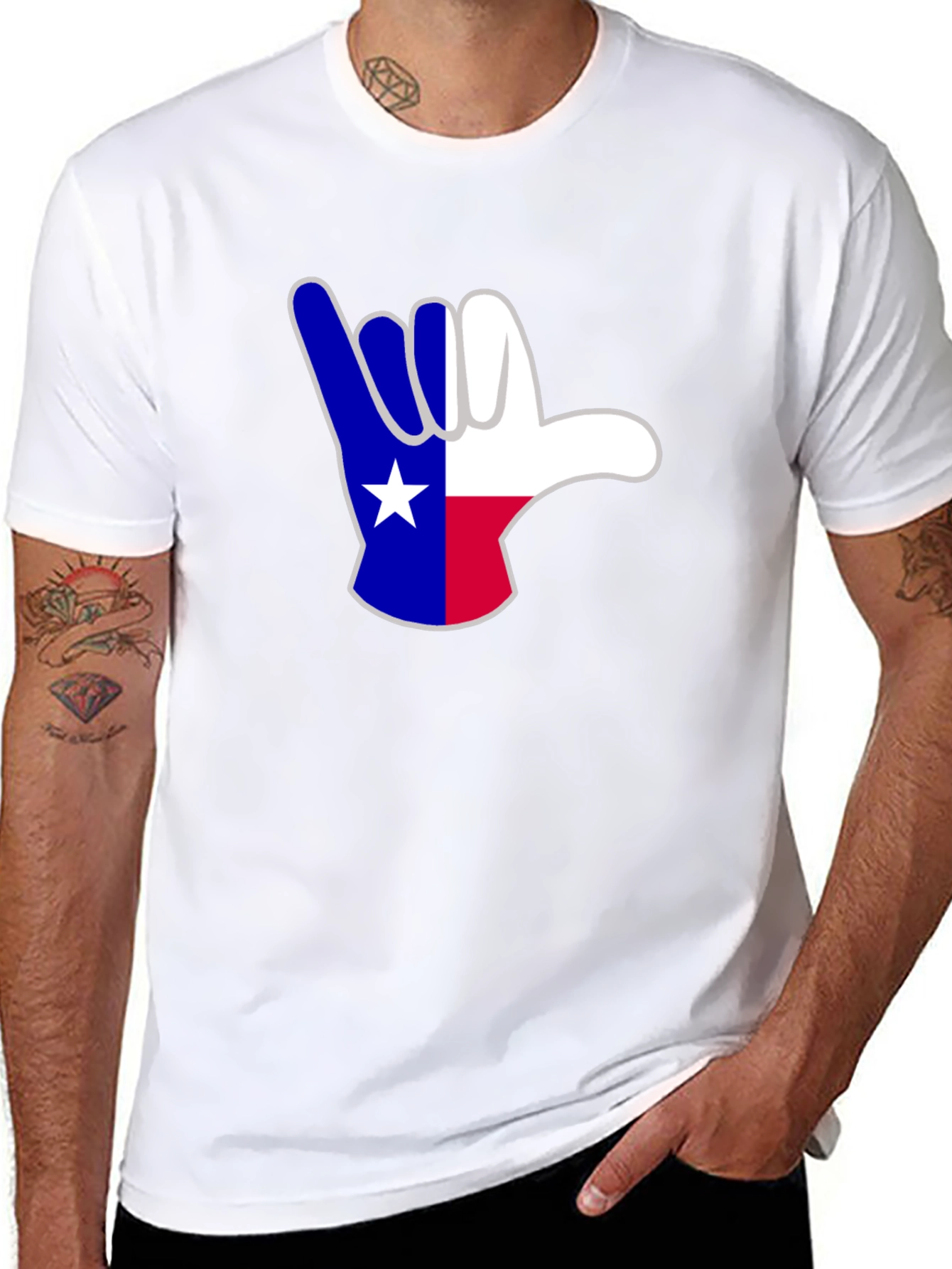 Texas Shaka Hand Sign T-Shirt
