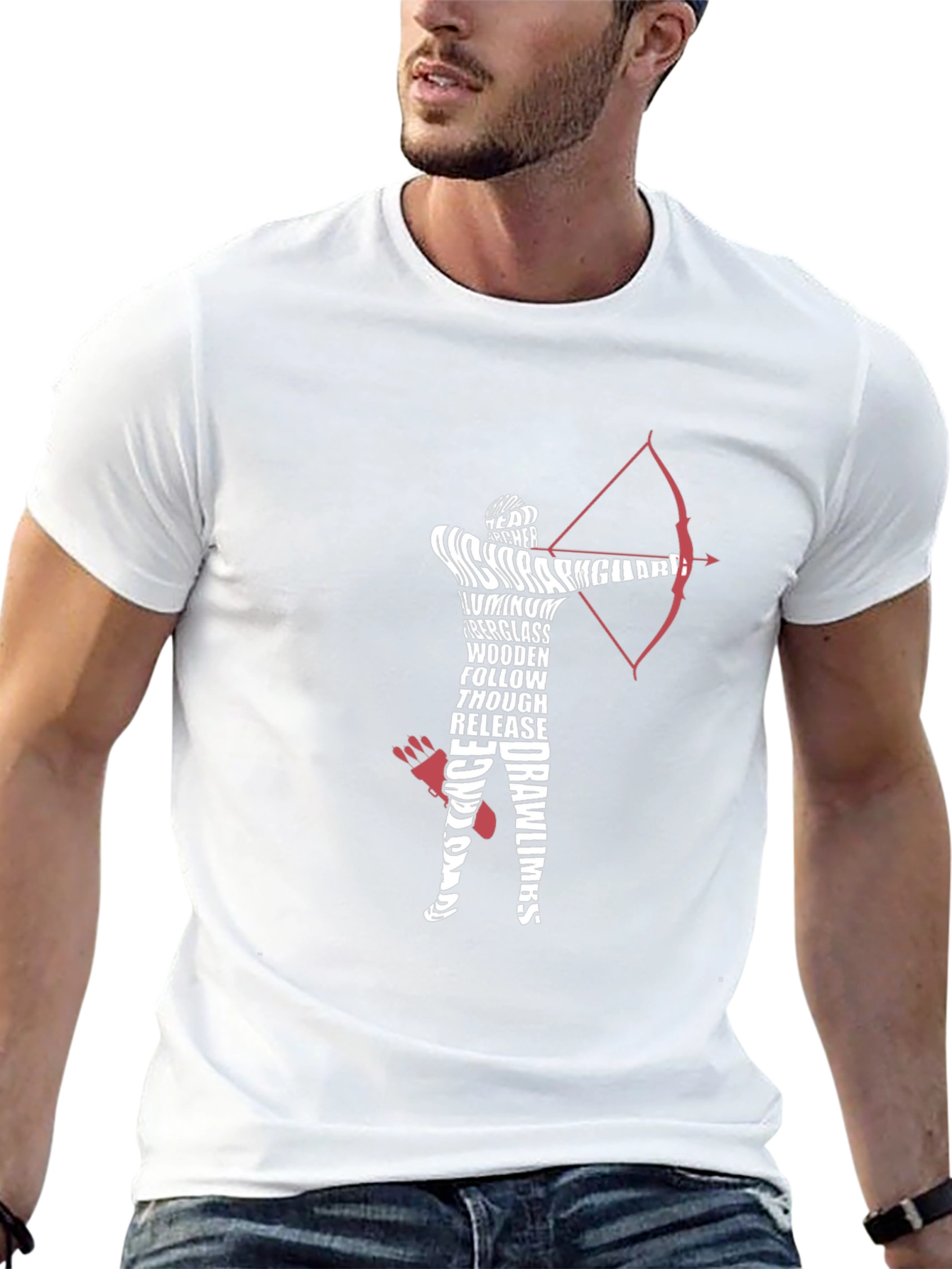 Archery Word Art Graphic Tee