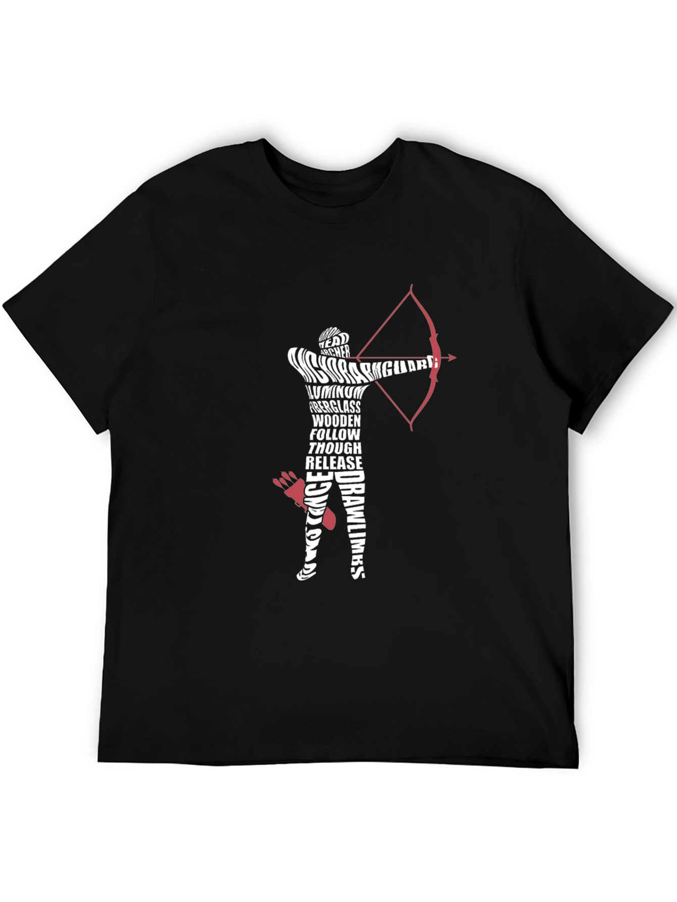 Archery Word Art Graphic Tee
