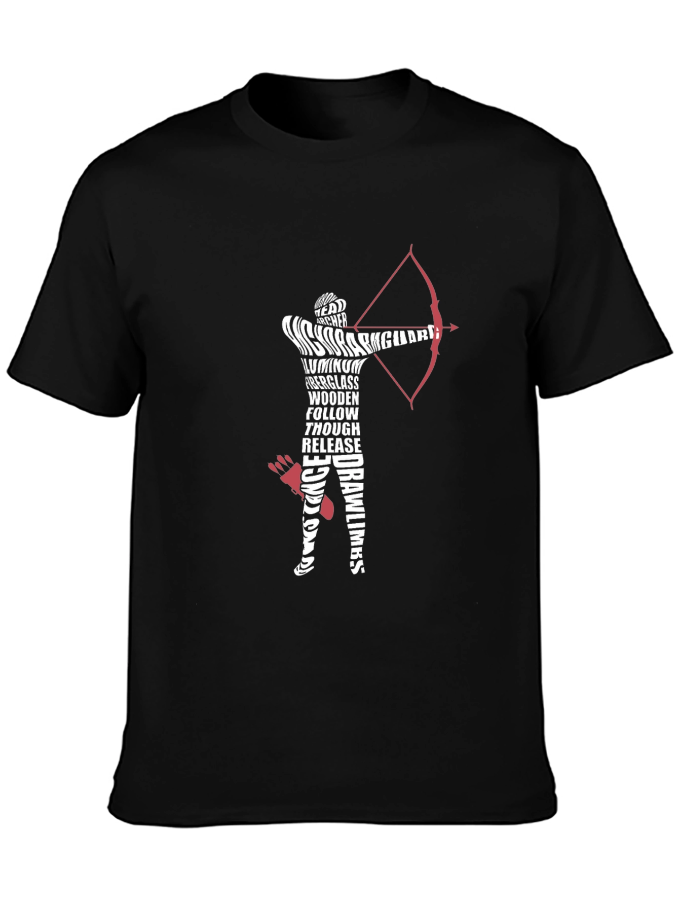 Archery Word Art Graphic Tee