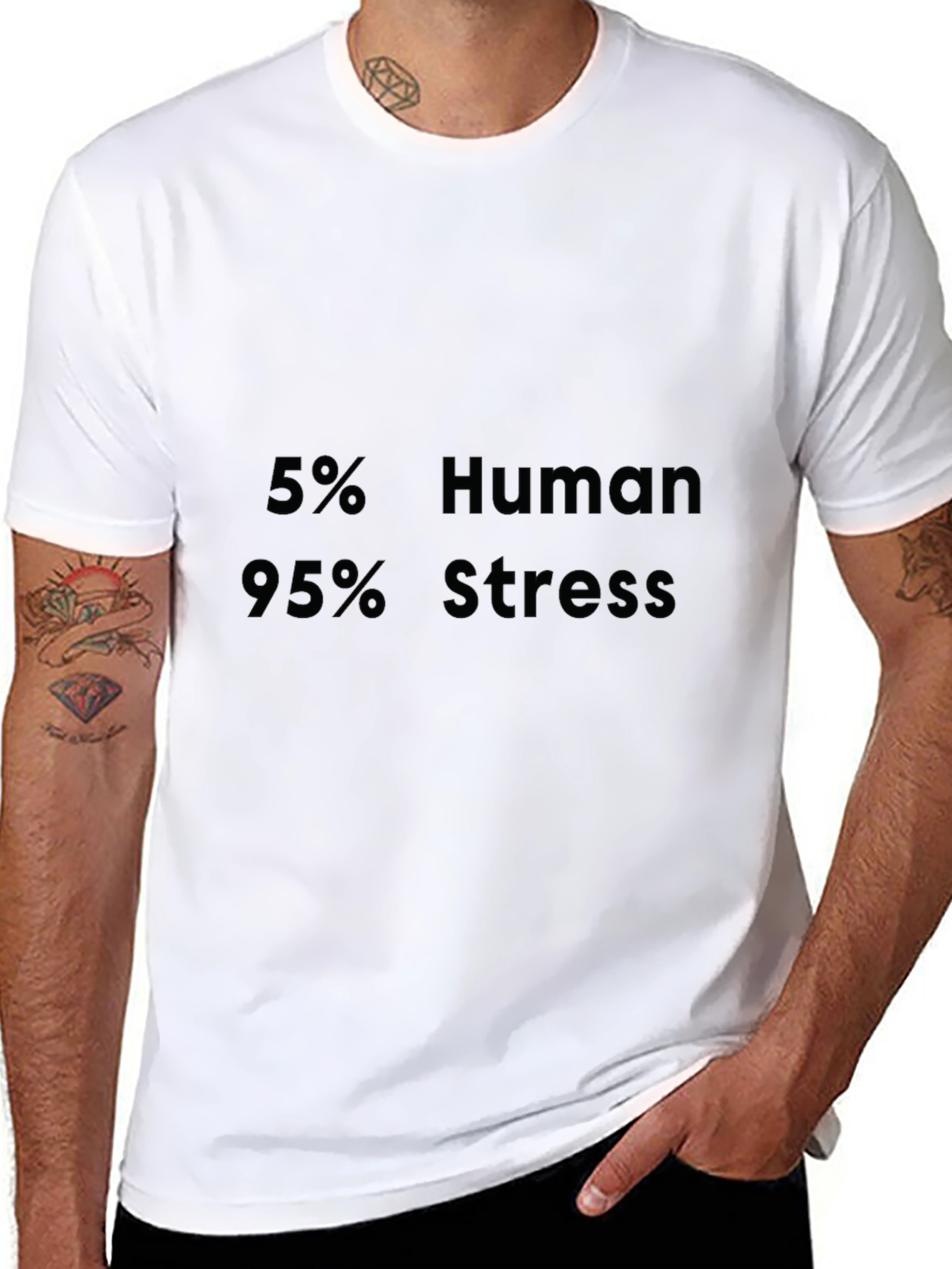 5% Human 95% Stress Graphic Tee
