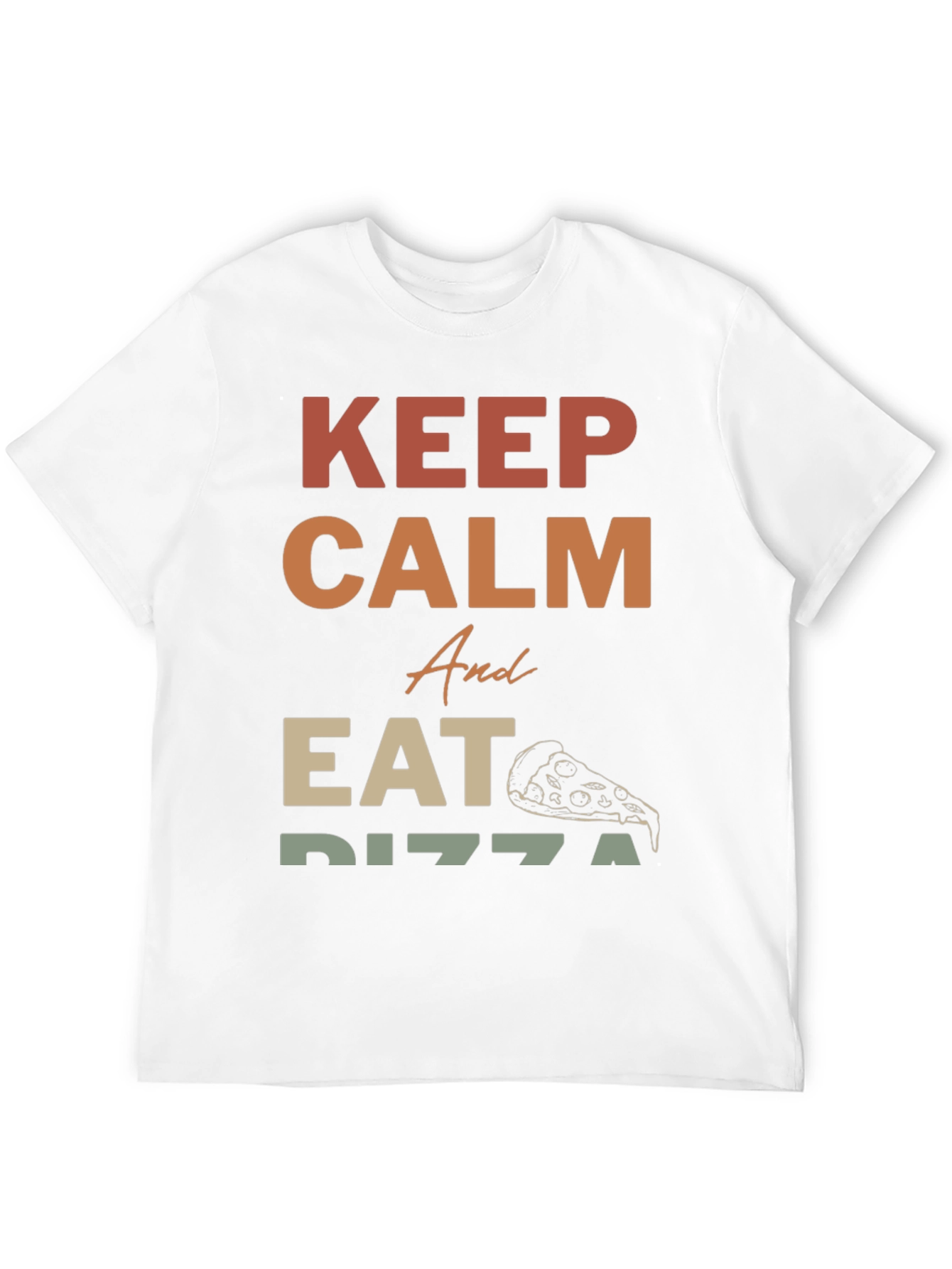 Keep Calm & Eat Pizza Graphic Tee