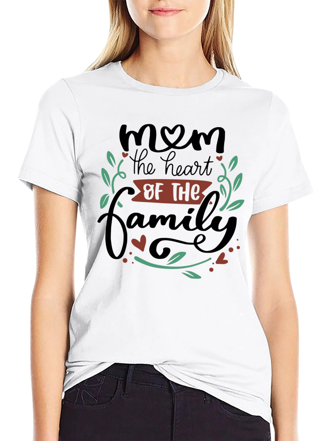 Mom Heart of the Family Graphic T-Shirt