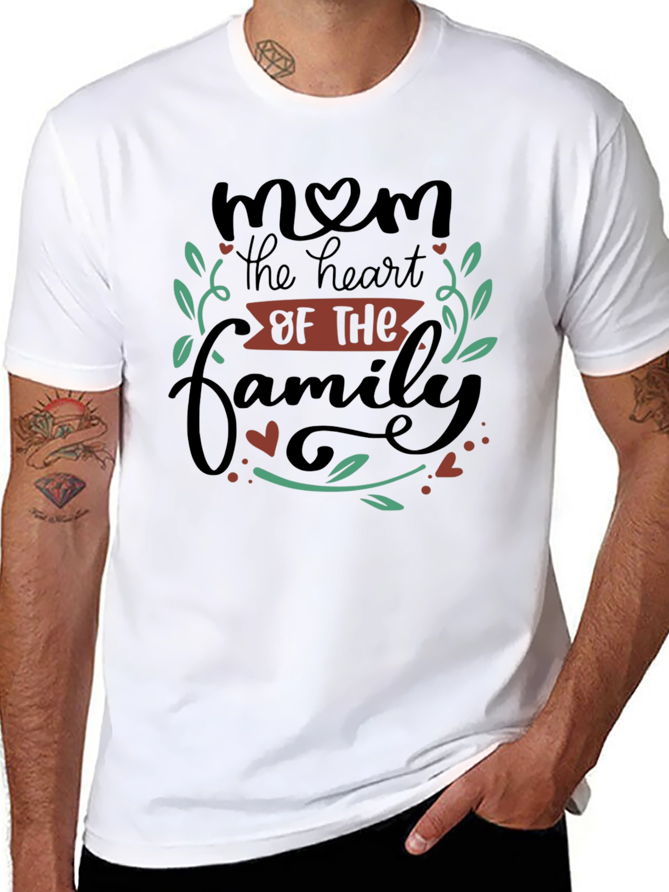 Mom Heart of the Family Graphic T-Shirt