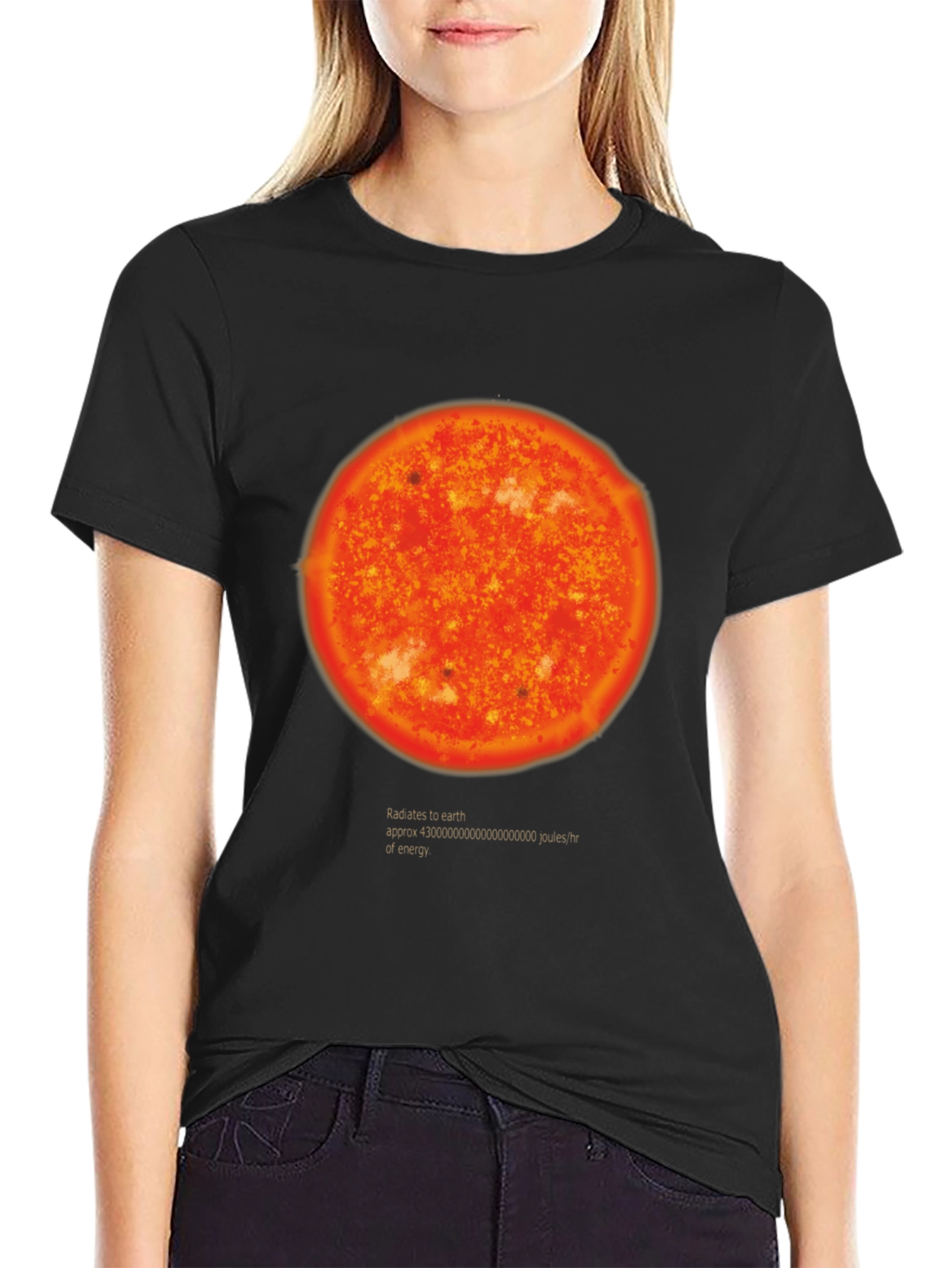Radiates Energy T-Shirt - Black Graphic Tee