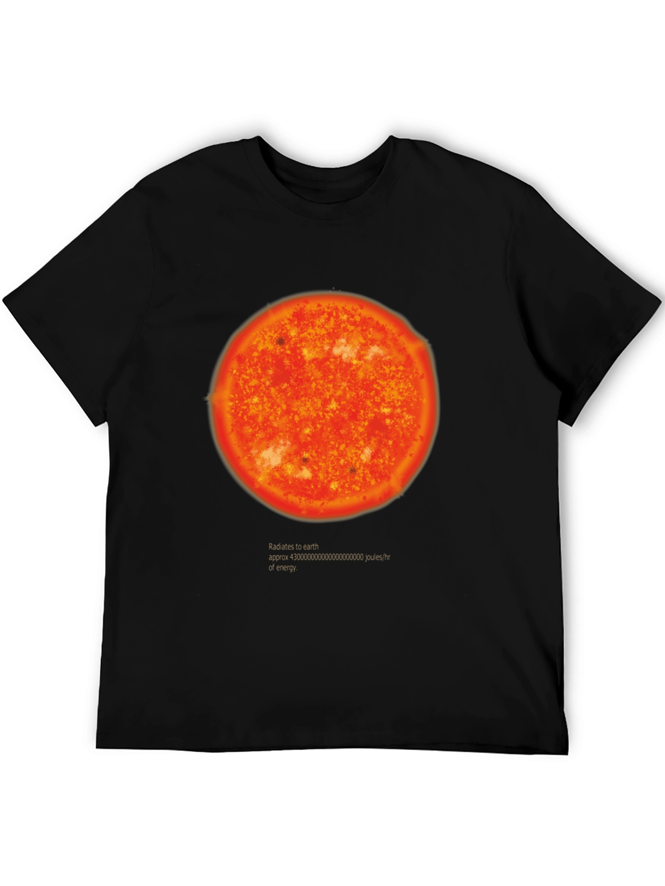 Radiates Energy T-Shirt - Black Graphic Tee