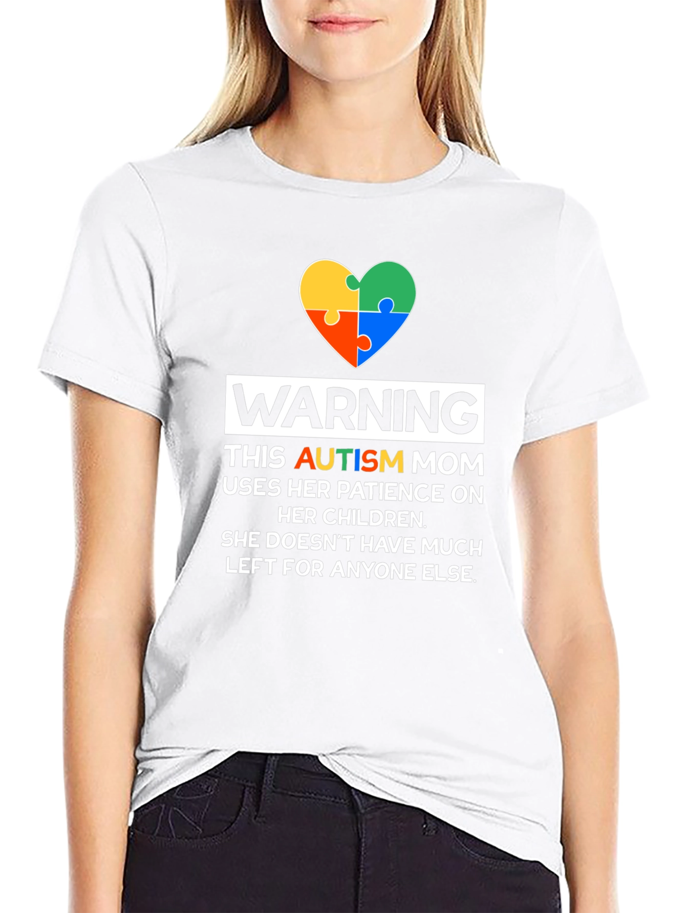 Autism Mom T-Shirt - Patience On Children