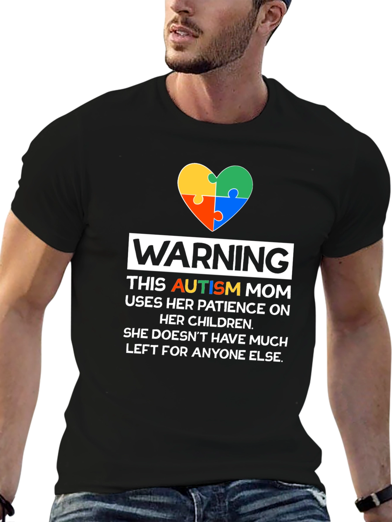 Autism Mom T-Shirt - Patience On Children