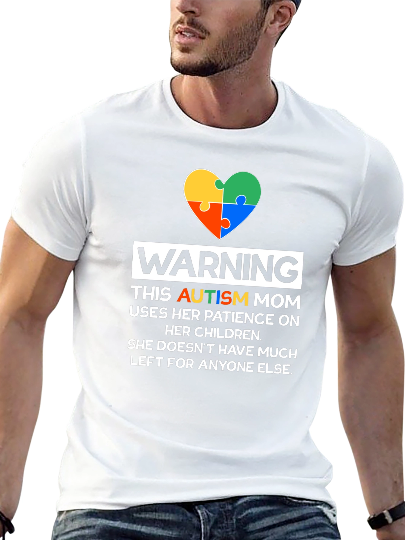 Autism Mom T-Shirt - Patience On Children