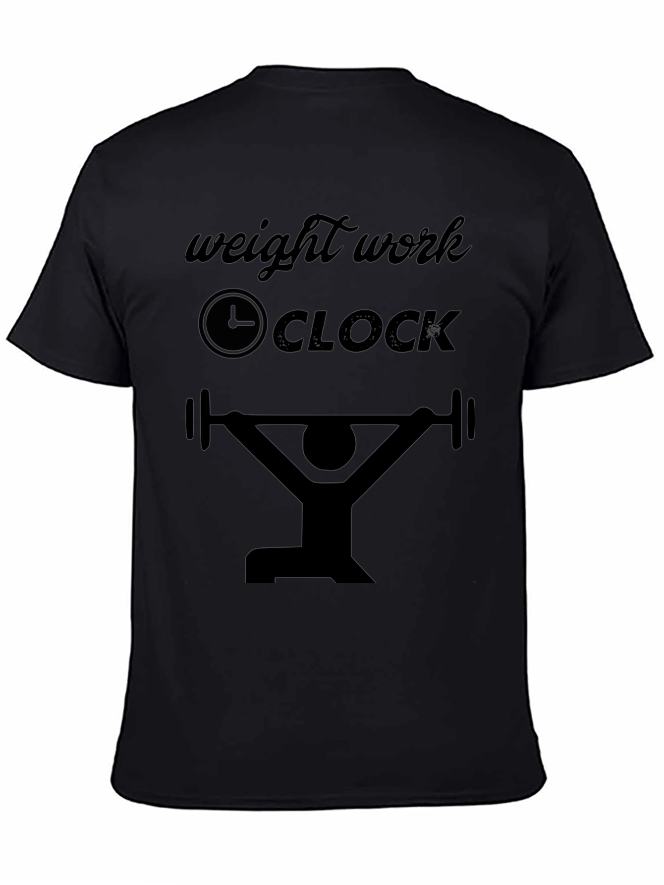 Weight Work Clock T-Shirt - Gym Motivation Tee