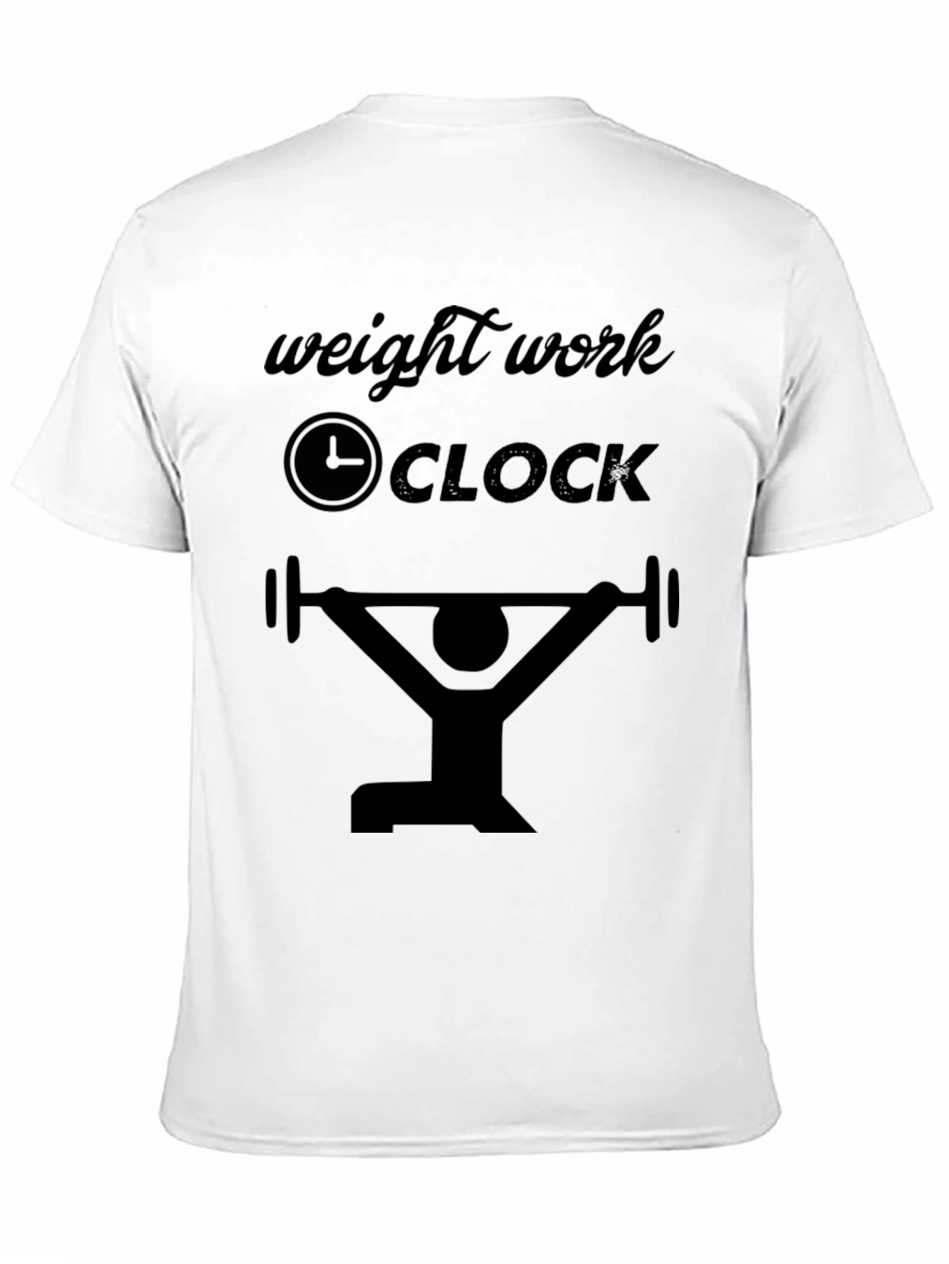 Weight Work Clock T-Shirt - Gym Motivation Tee