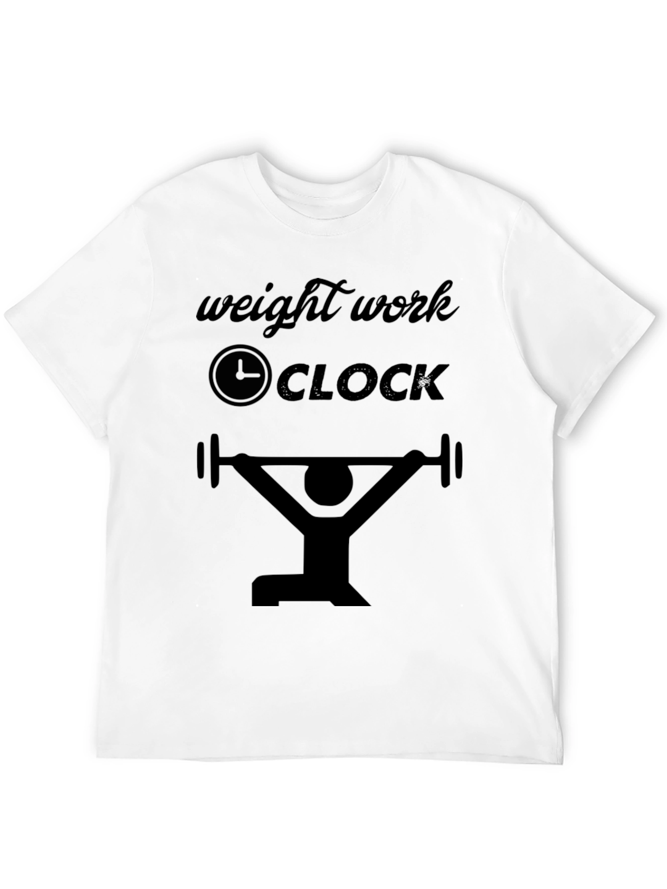 Weight Work Clock T-Shirt - Gym Motivation Tee