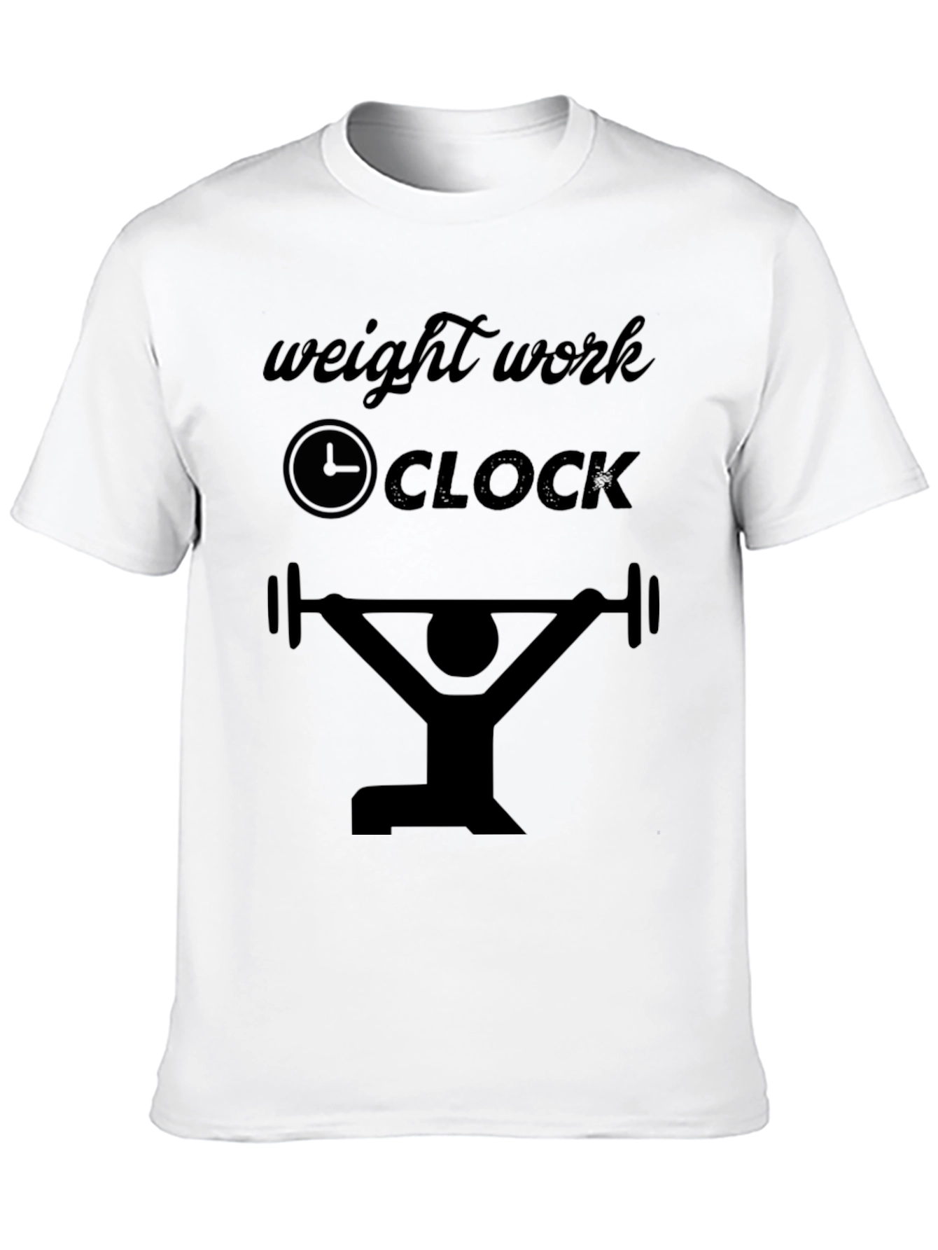Weight Work Clock T-Shirt - Gym Motivation Tee