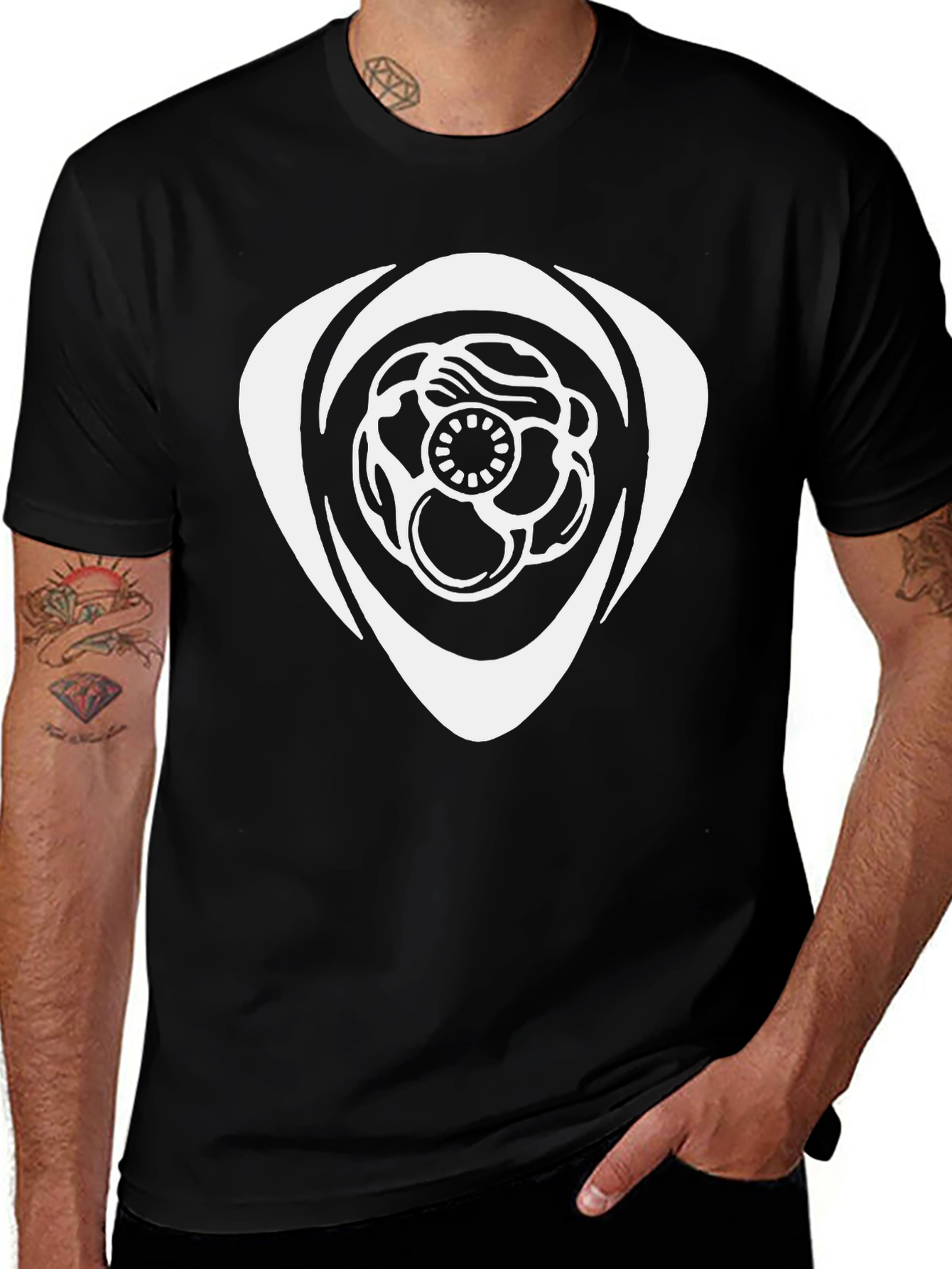 Rotary Engine Graphic Tee - Black Short Sleeve