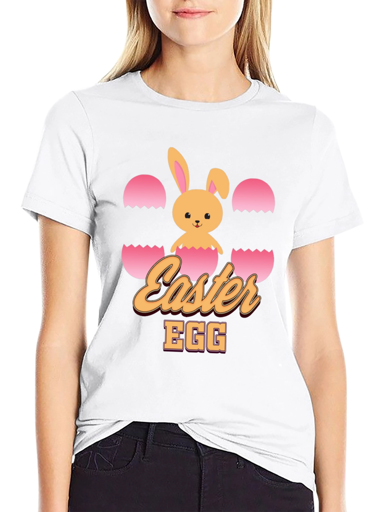 Easter Egg Bunny T-Shirt - Festive Holiday Wear