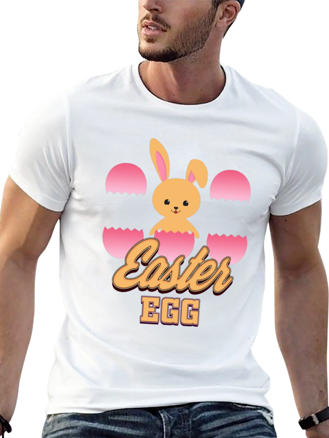 Easter Egg Bunny T-Shirt - Festive Holiday Wear