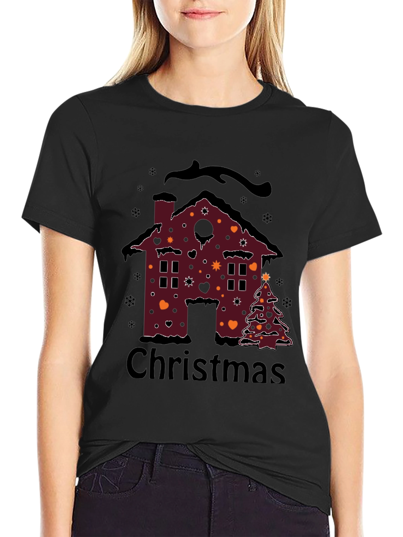 Christmas House Graphic T-Shirt