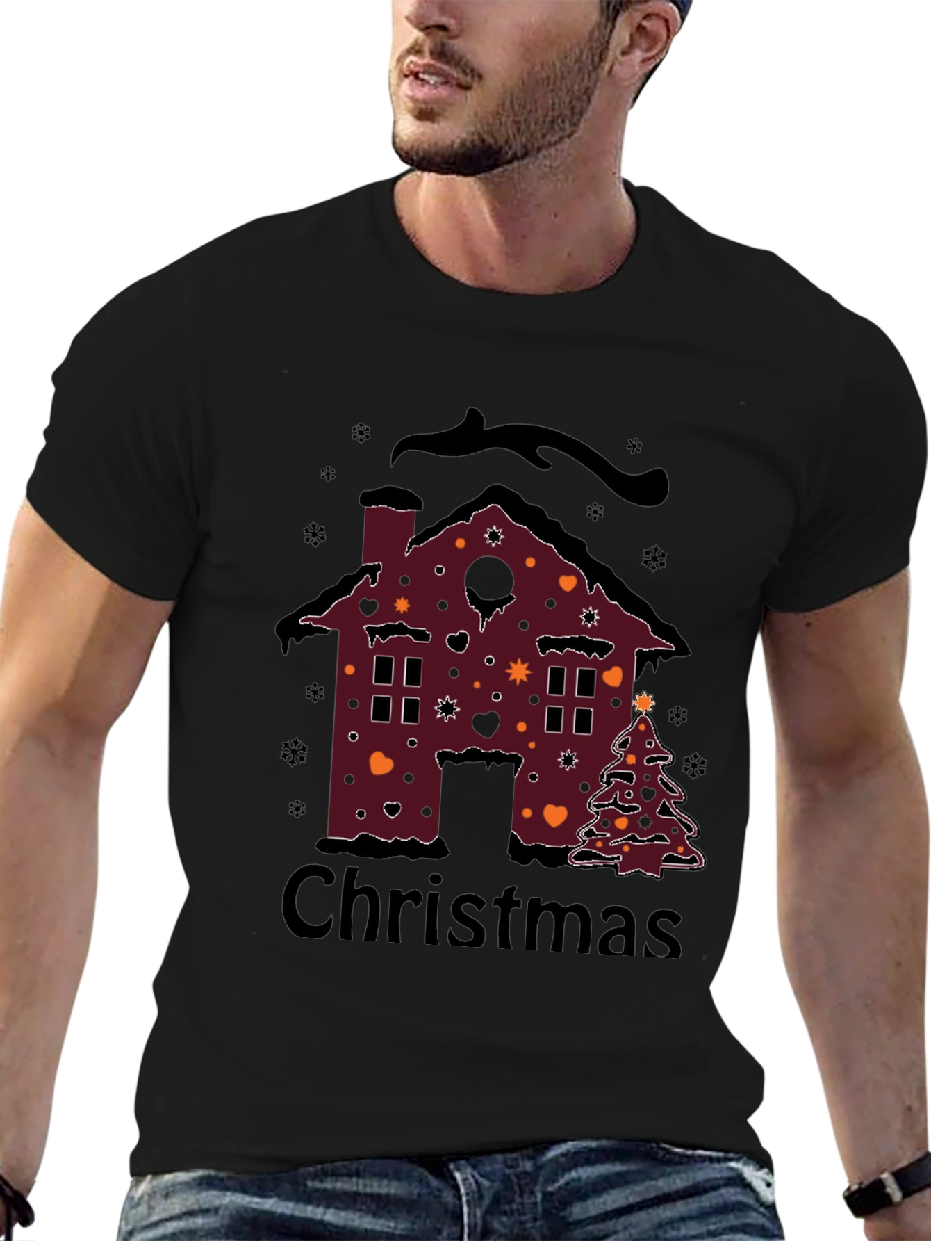 Christmas House Graphic T-Shirt
