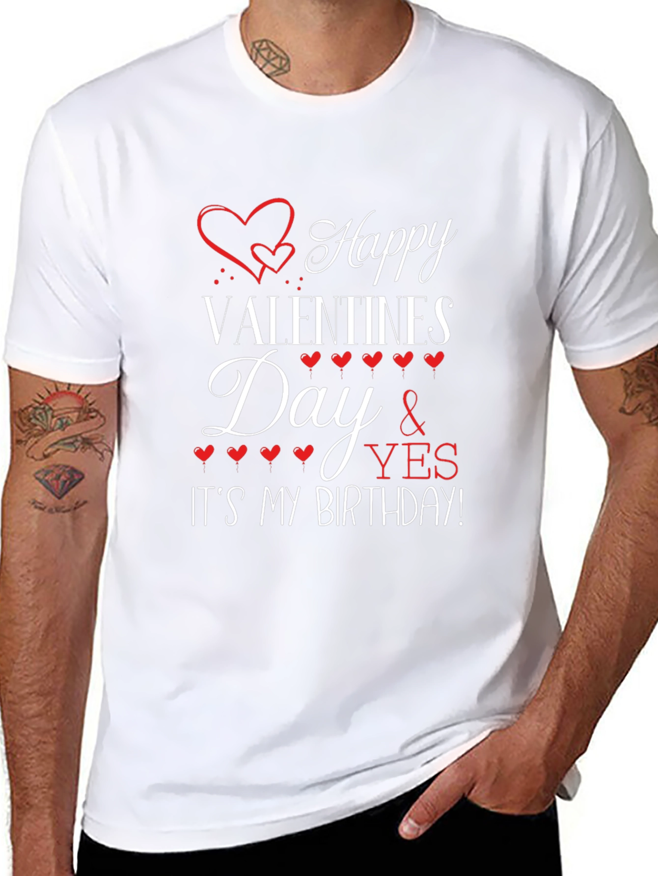 Happy Valentines Day and Its My Birthday T-Shirt