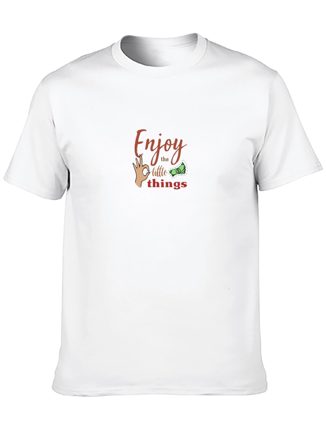 Enjoy Little Things Black Graphic Tee
