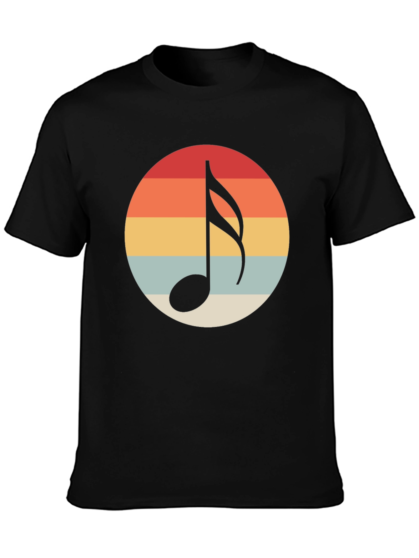 Retro Music Note Graphic T-Shirt
