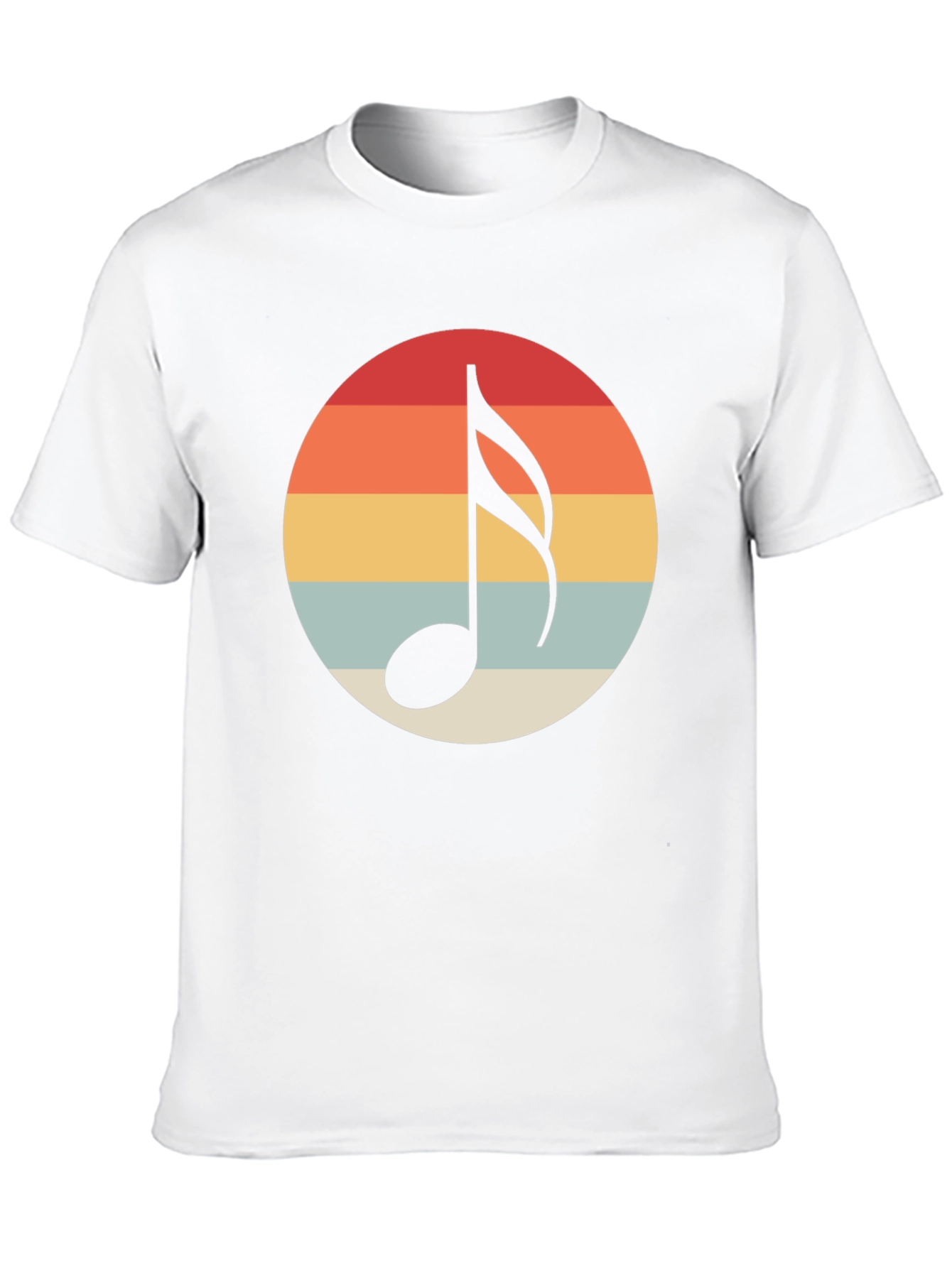 Retro Music Note Graphic T-Shirt