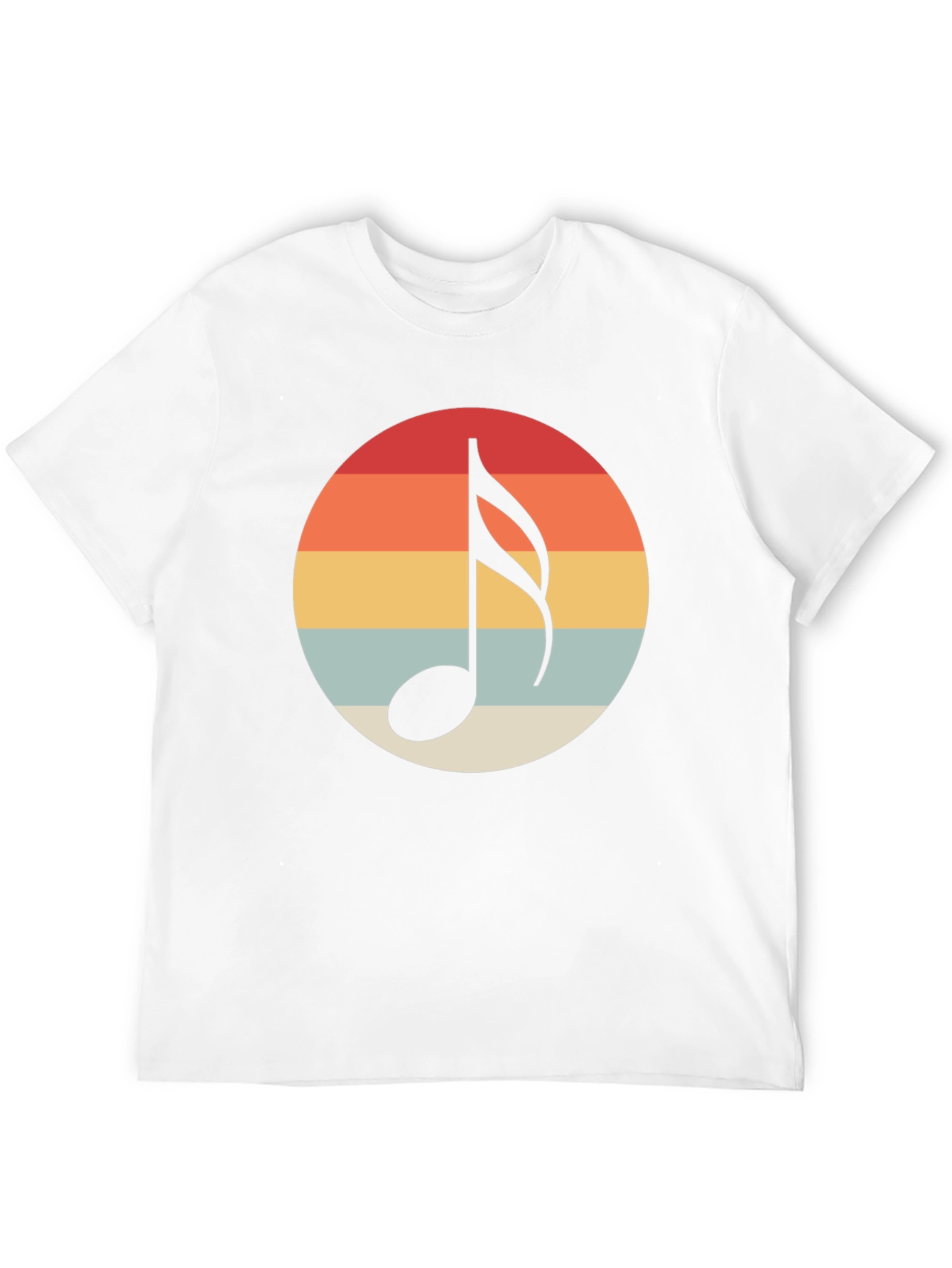 Retro Music Note Graphic T-Shirt