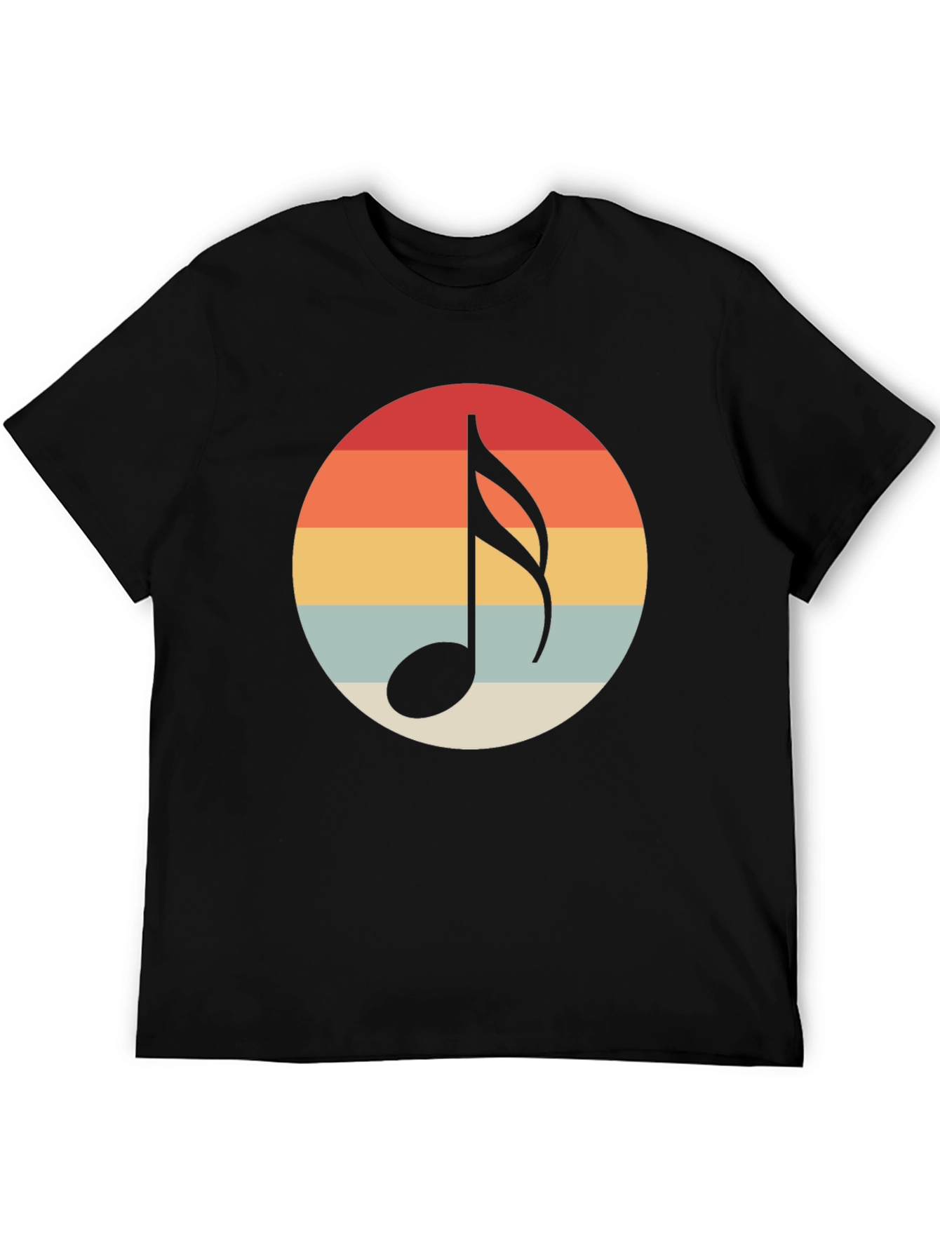Retro Music Note Graphic T-Shirt