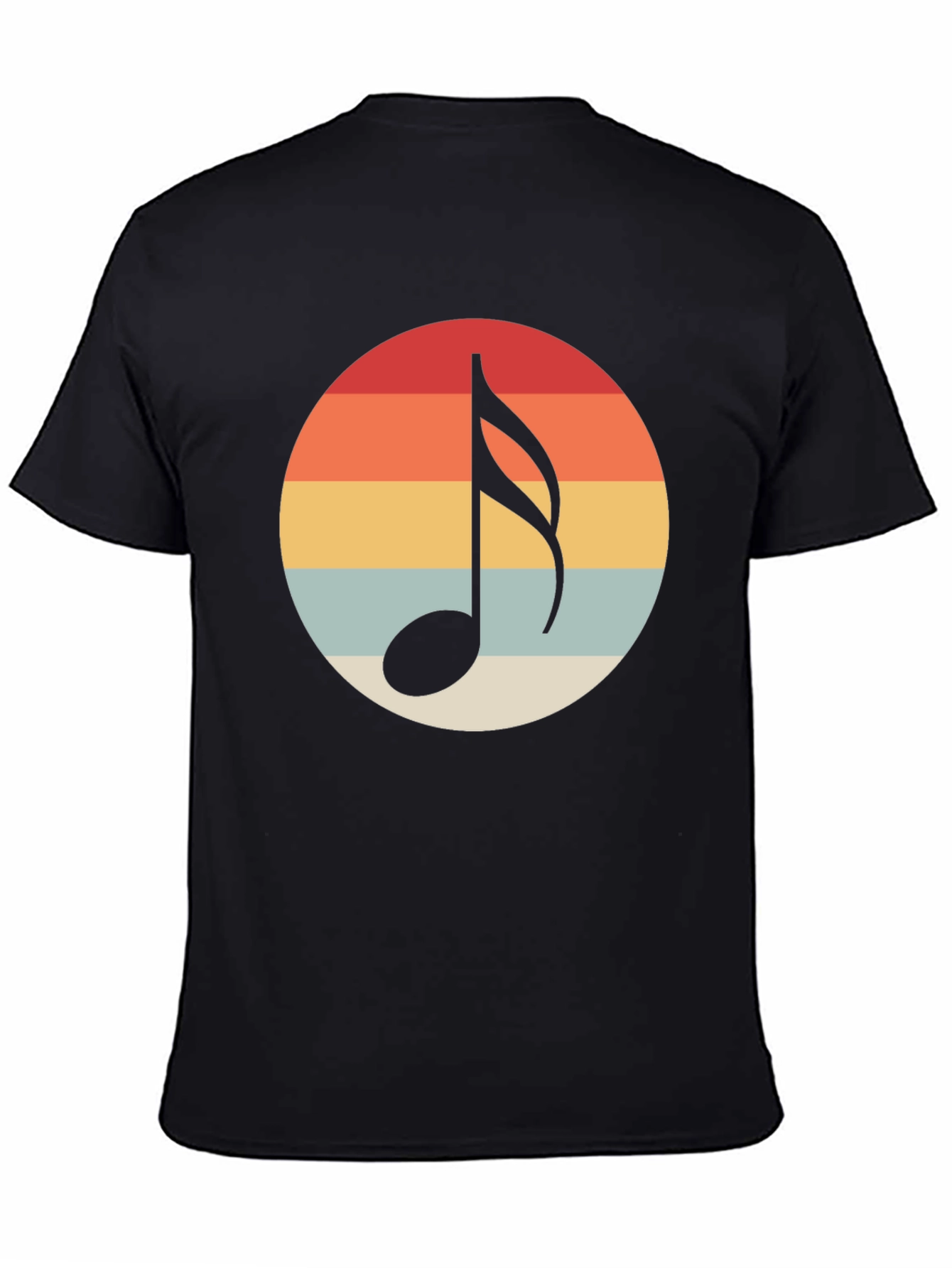 Retro Music Note Graphic T-Shirt