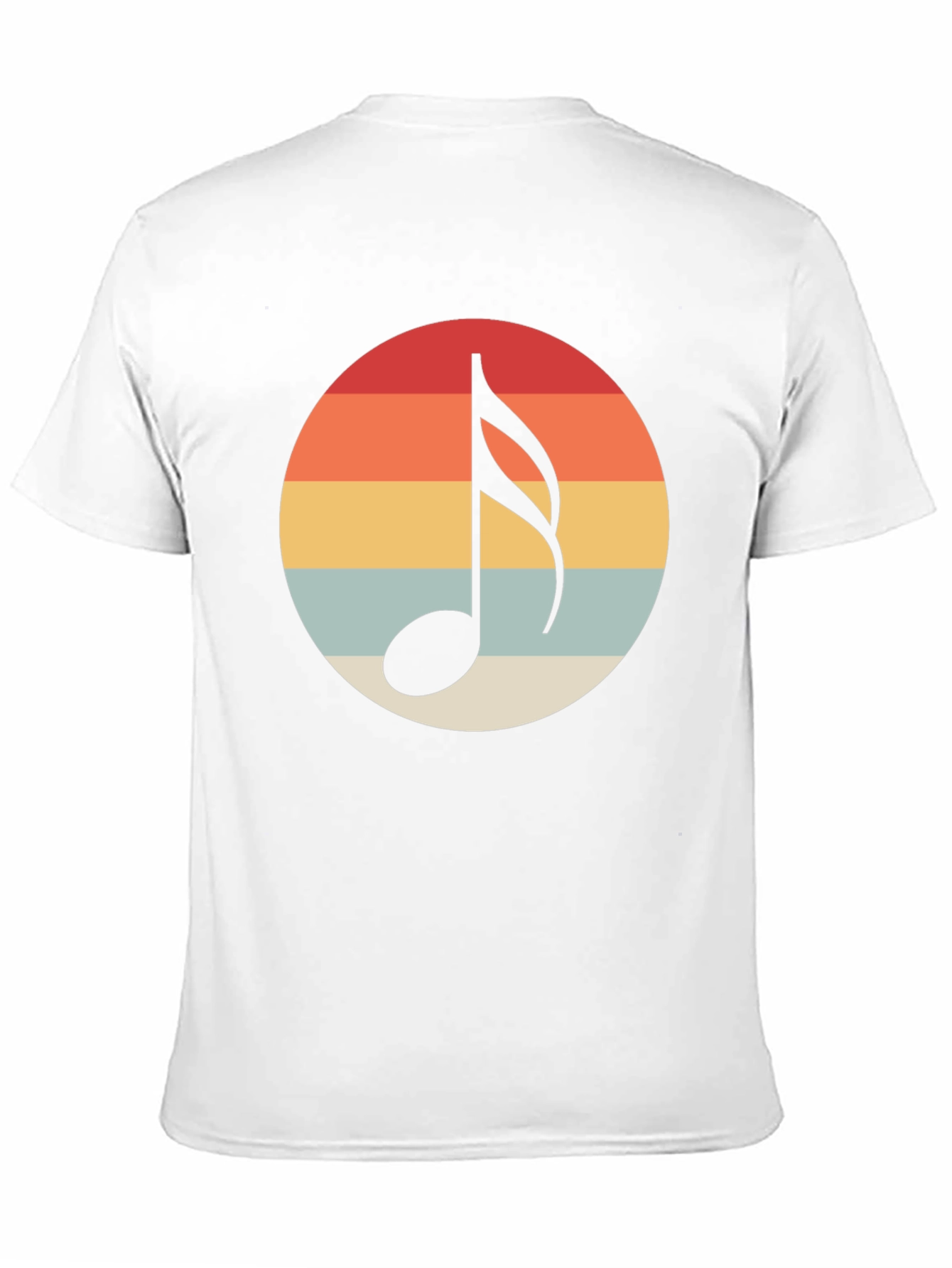 Retro Music Note Graphic T-Shirt