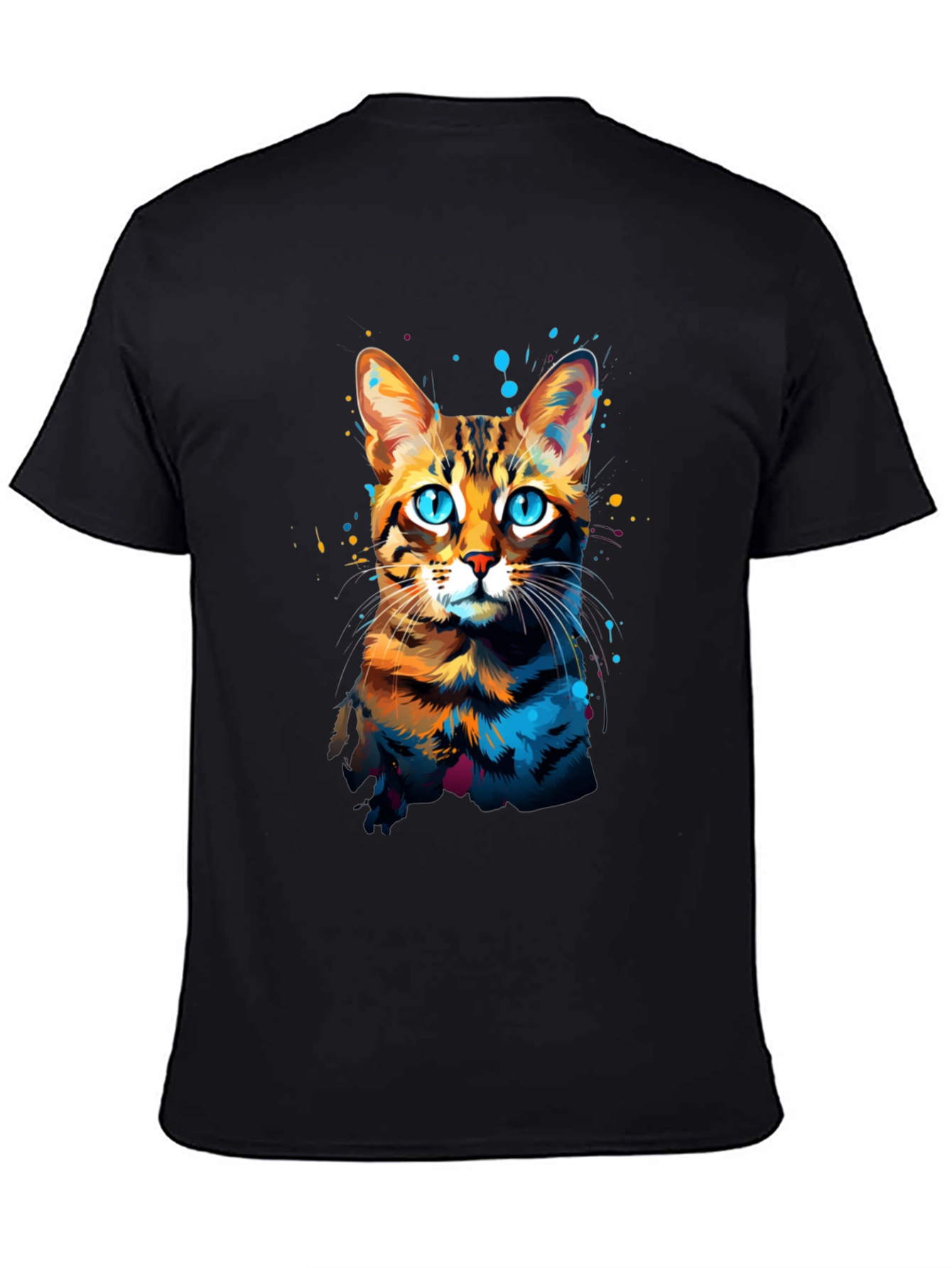 Watercolor Cat Graphic T-Shirt