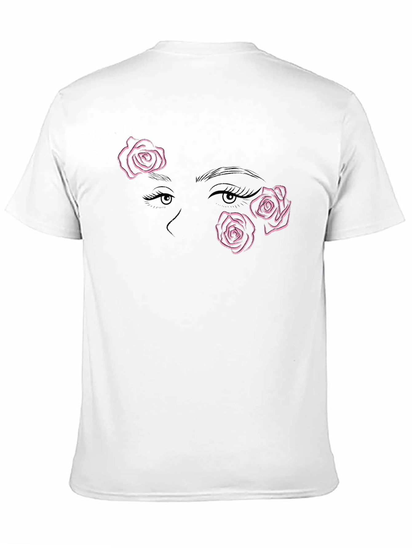 Rose Eye Graphic Tee - Trendy Casual Wear