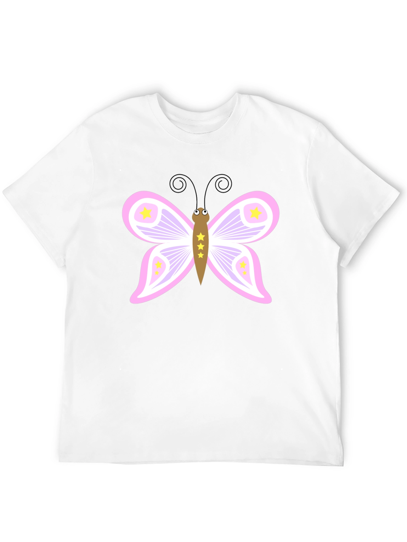 Butterfly Graphic Tee - Black Cotton Blend