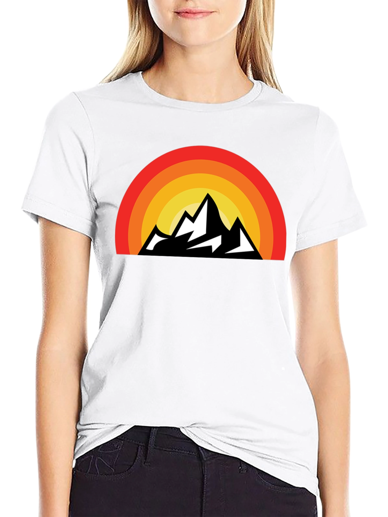 Retro Mountain Sunset Graphic Tee