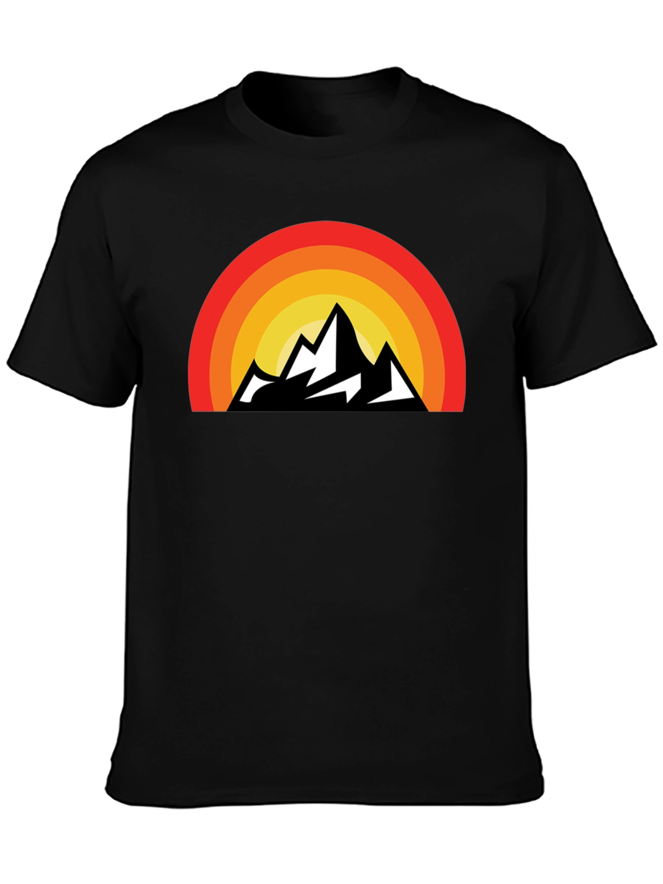Retro Mountain Sunset Graphic Tee