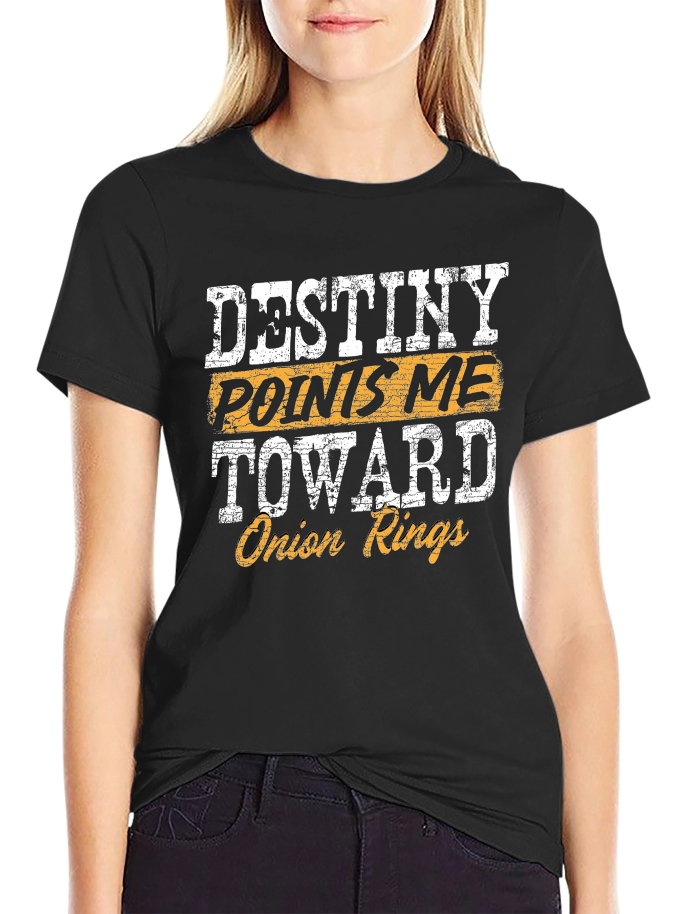Destiny Points Me Toward Onion Rings Funny T-Shirt