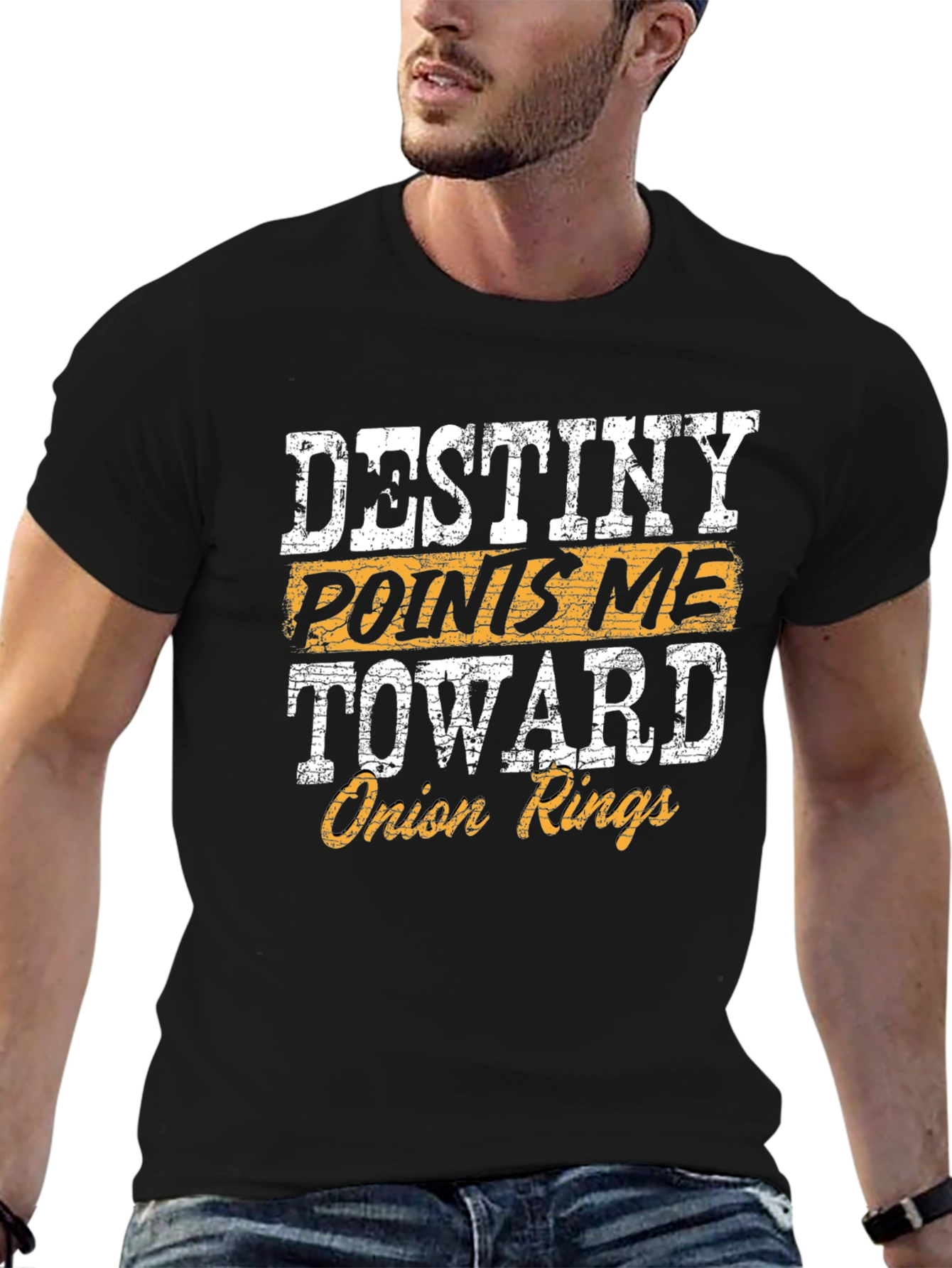Destiny Points Me Toward Onion Rings Funny T-Shirt