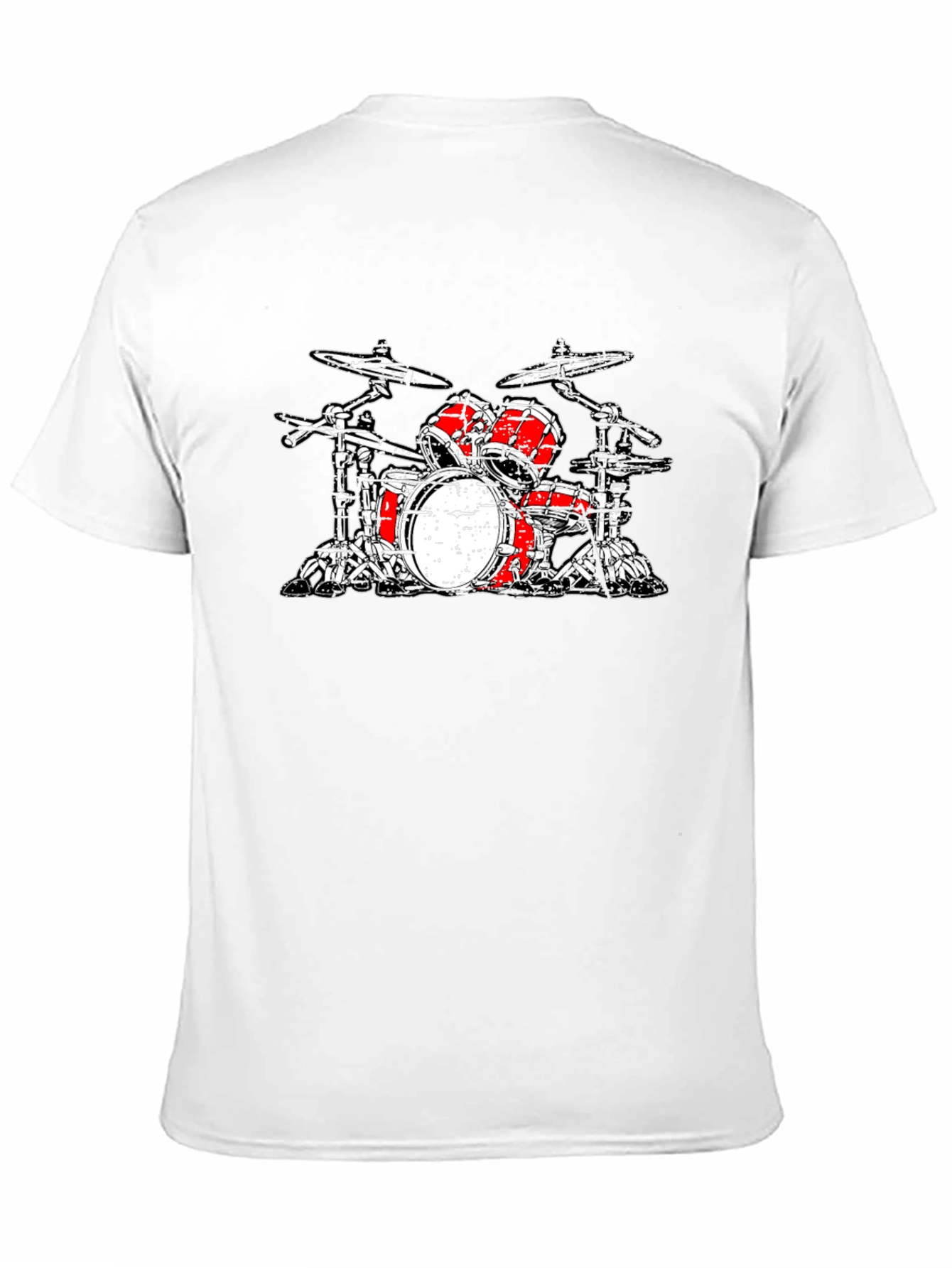 Drum Kit Graphic T-Shirt - Black