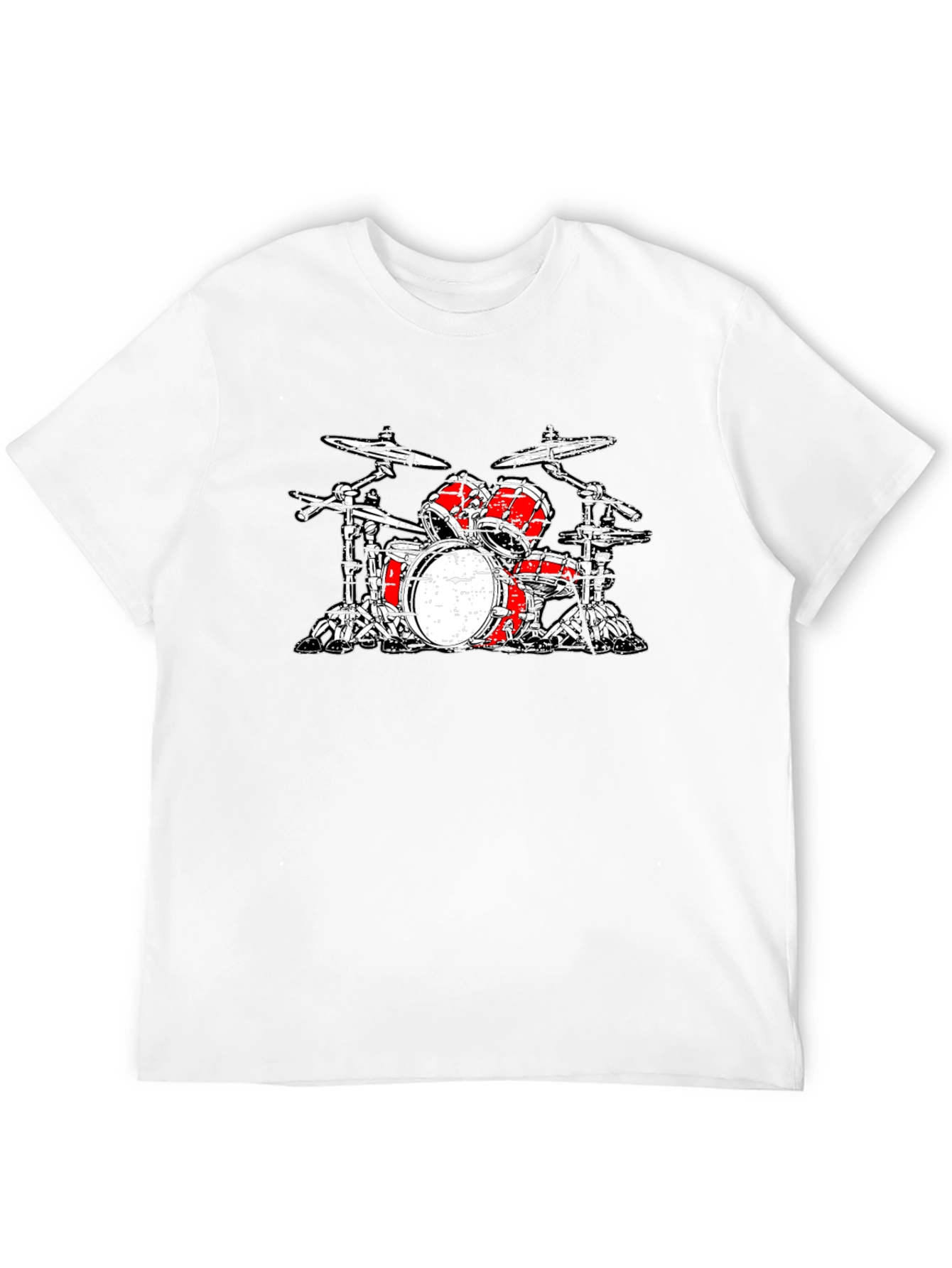 Drum Kit Graphic T-Shirt - Black