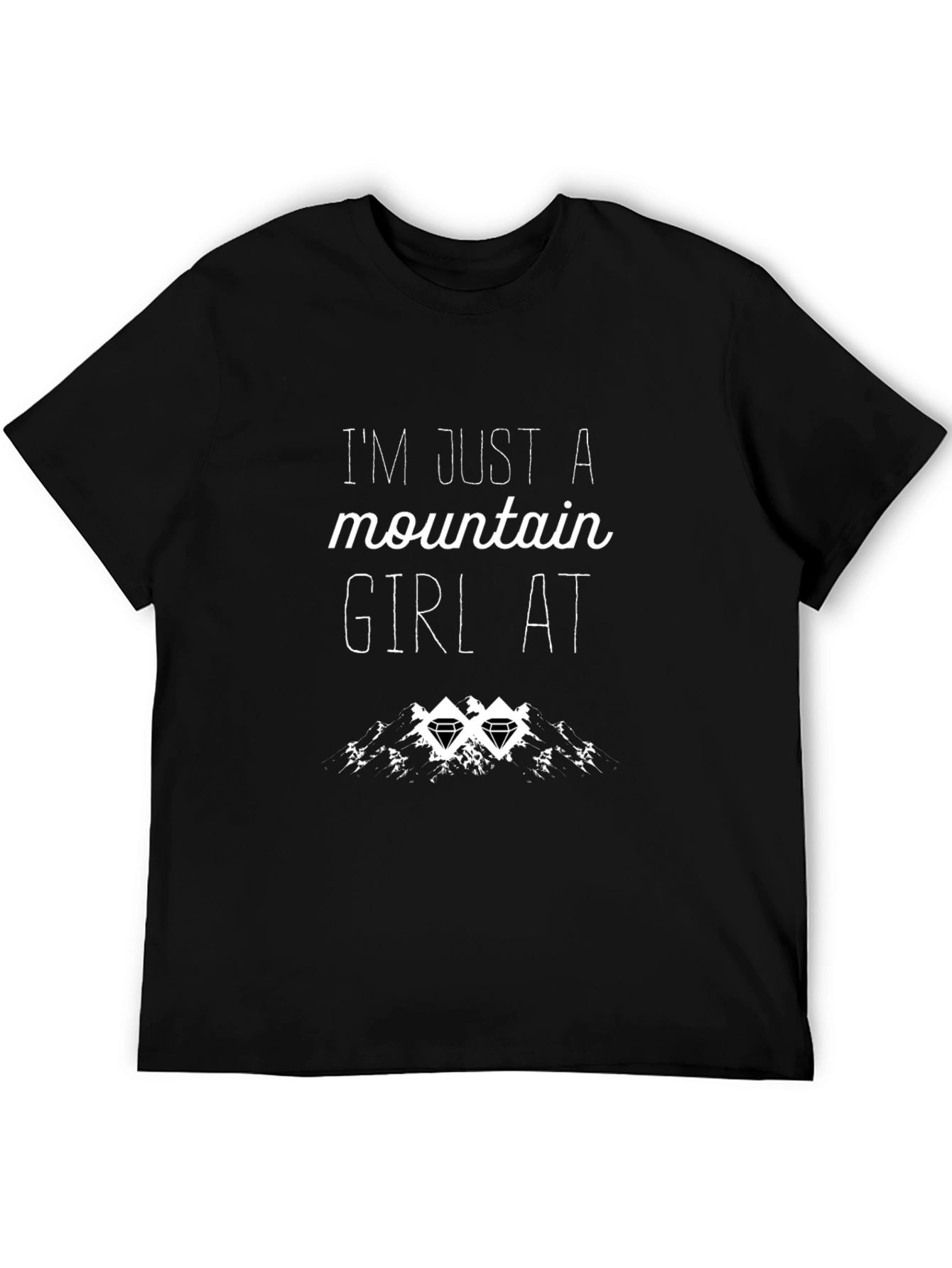 Mountain Girl Graphic Tee - Black