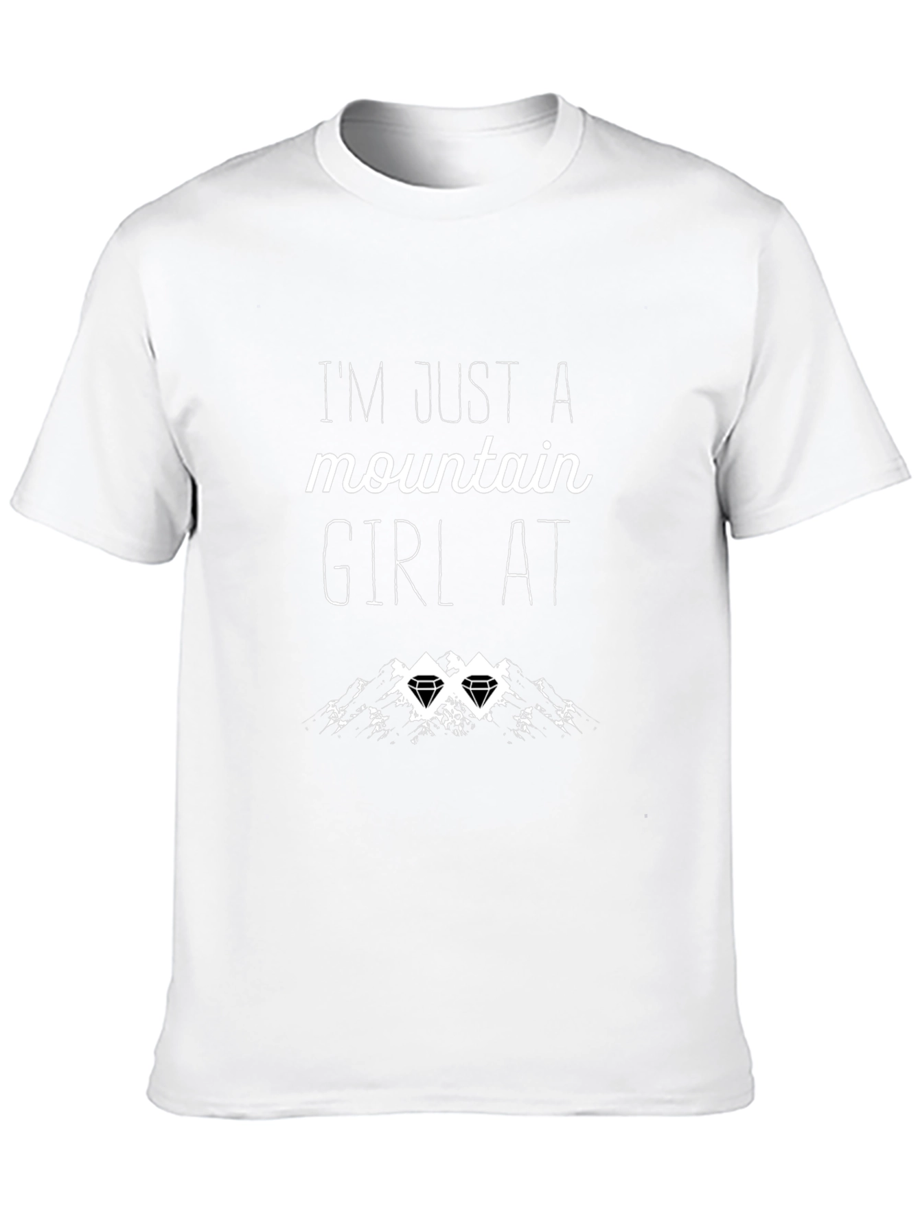 Mountain Girl Graphic Tee - Black