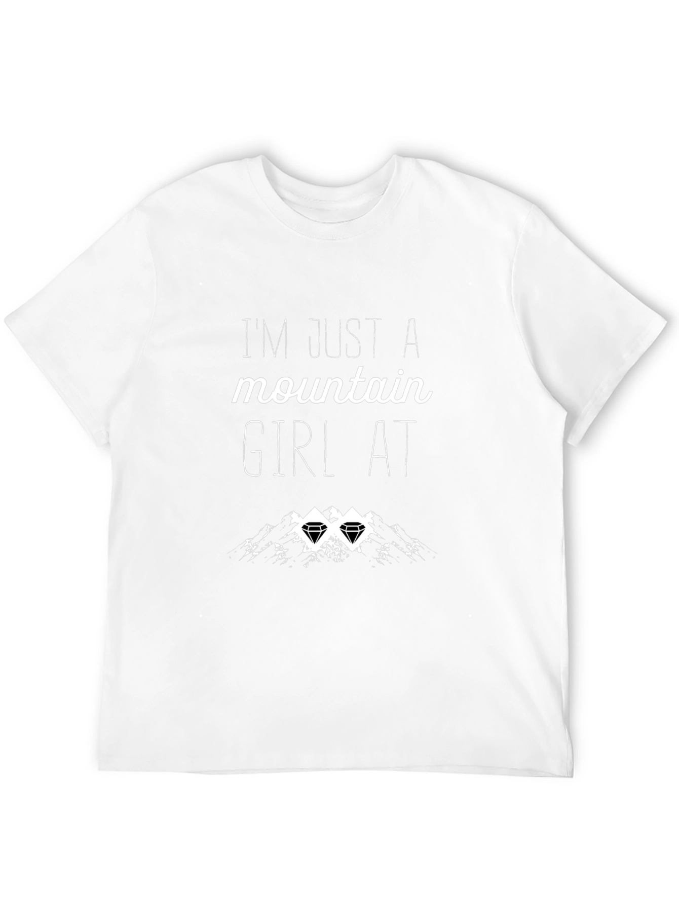 Mountain Girl Graphic Tee - Black