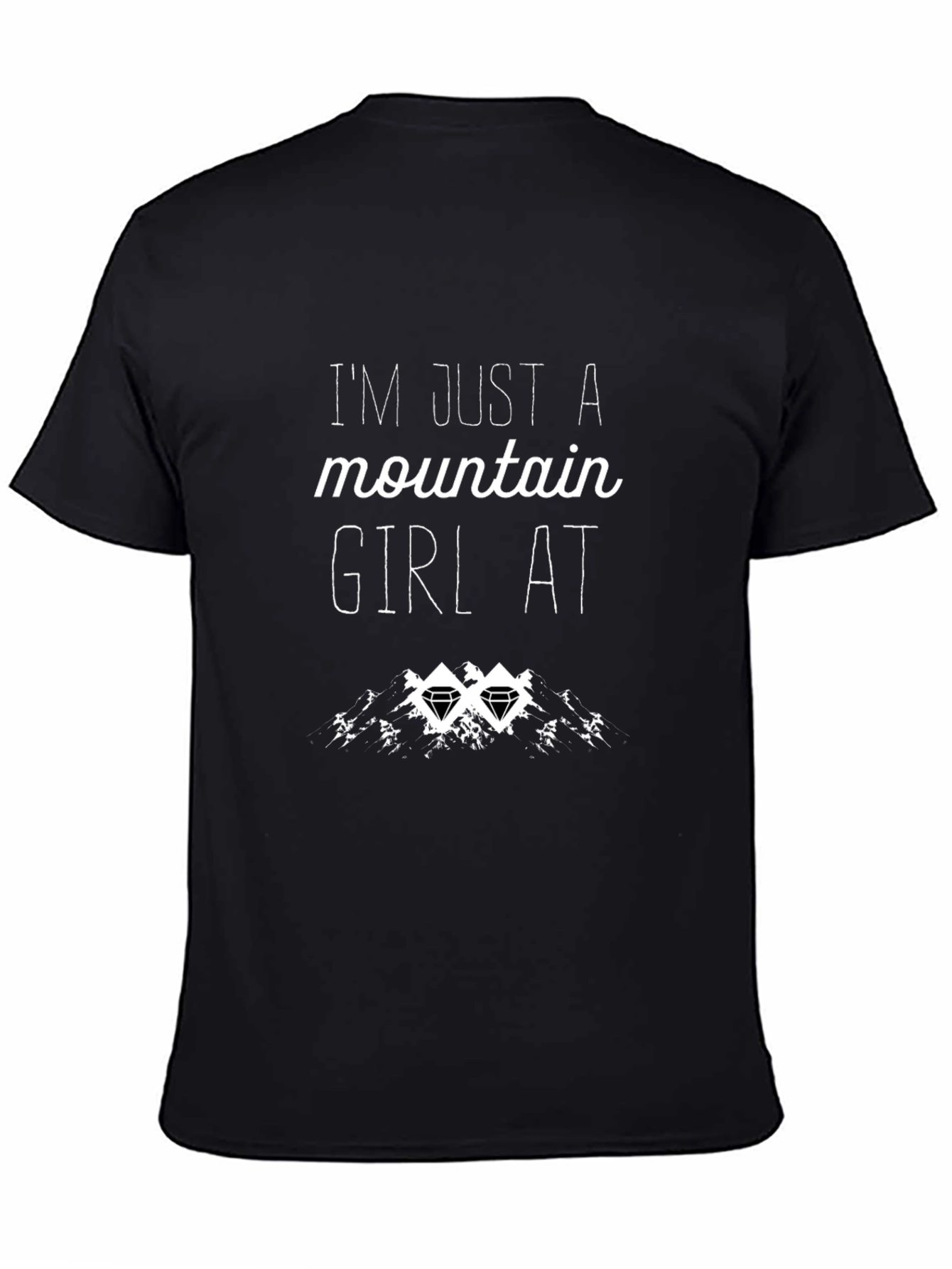 Mountain Girl Graphic Tee - Black