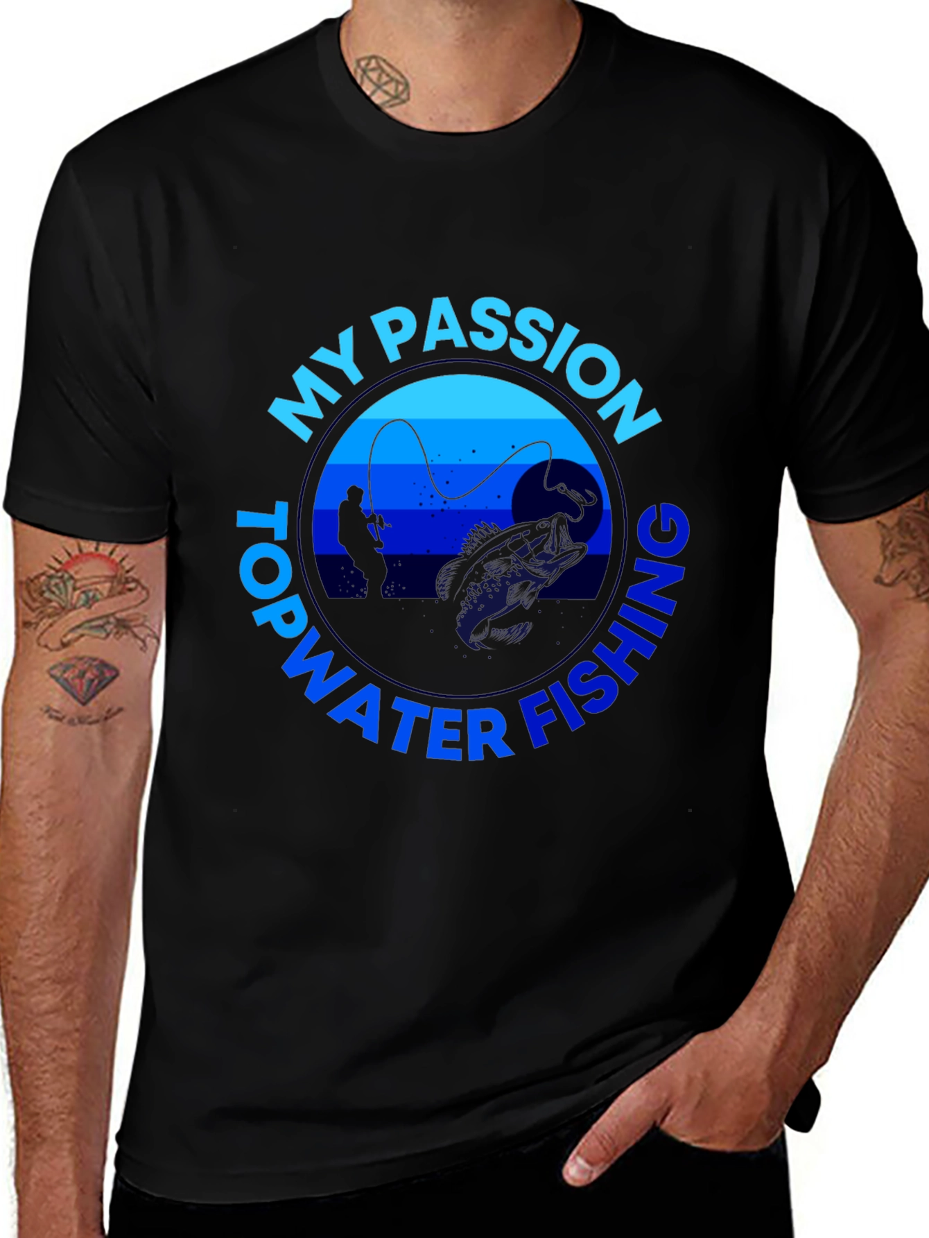 My Passion Topwater Fishing Graphic T-Shirt