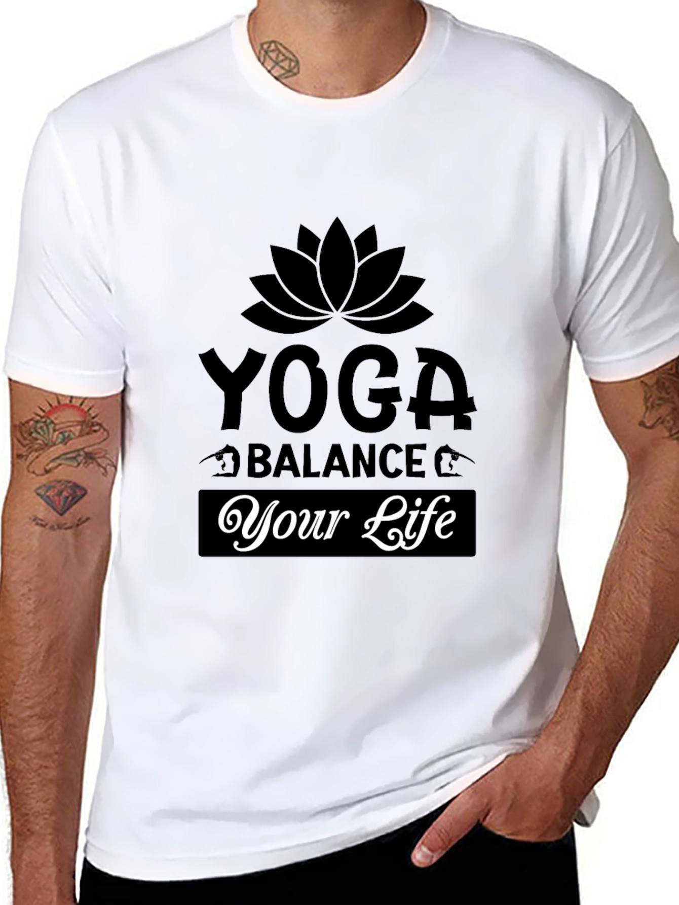 Yoga Balance Your Life Graphic T-Shirt
