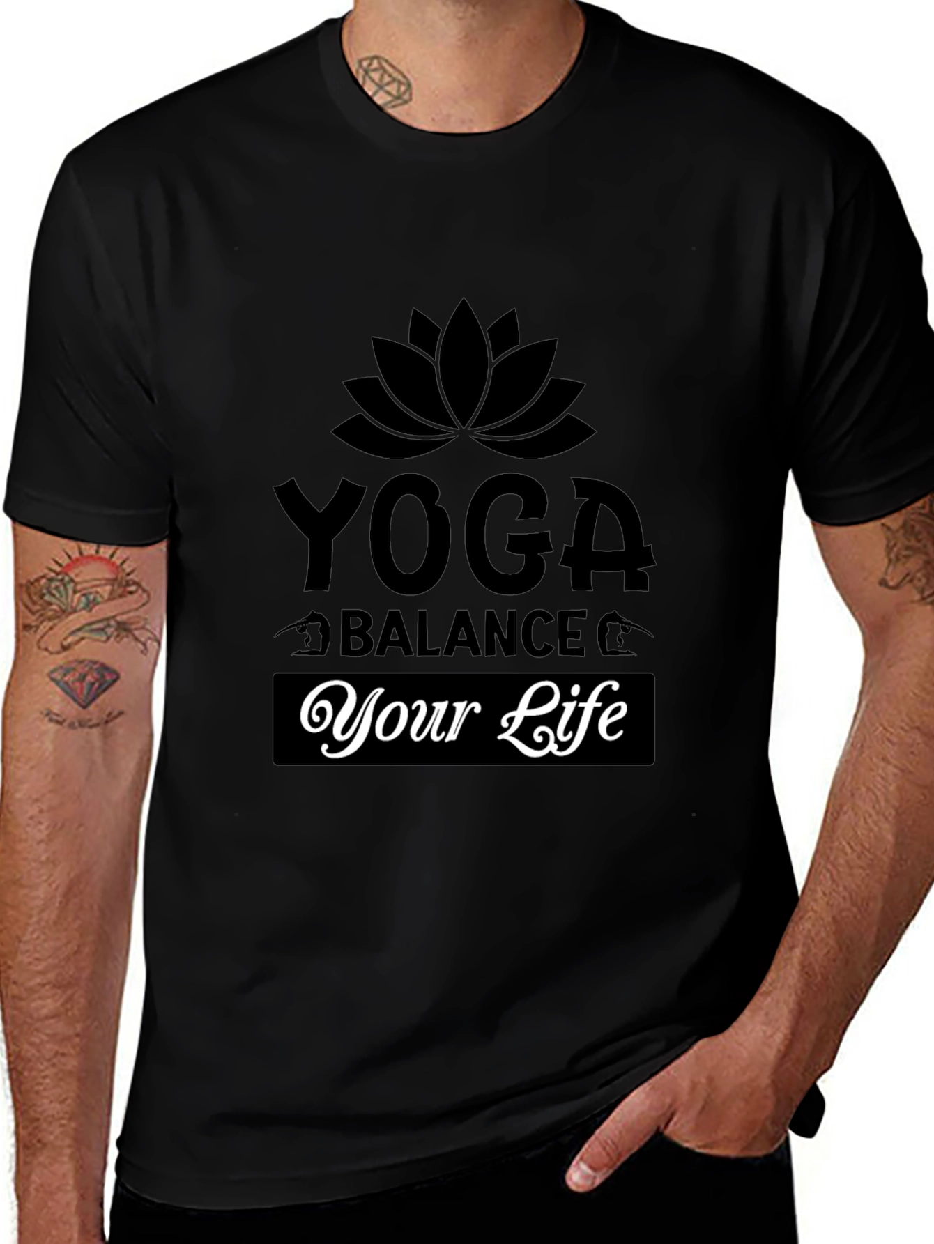 Yoga Balance Your Life Graphic T-Shirt