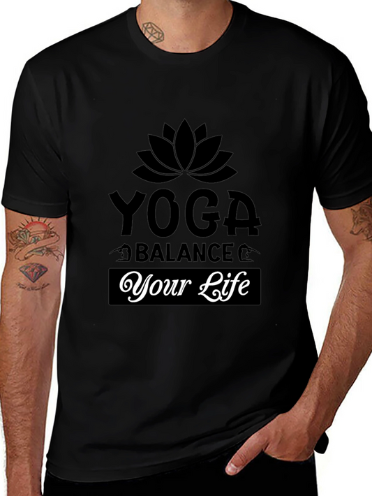 Yoga Balance Your Life Graphic T-Shirt