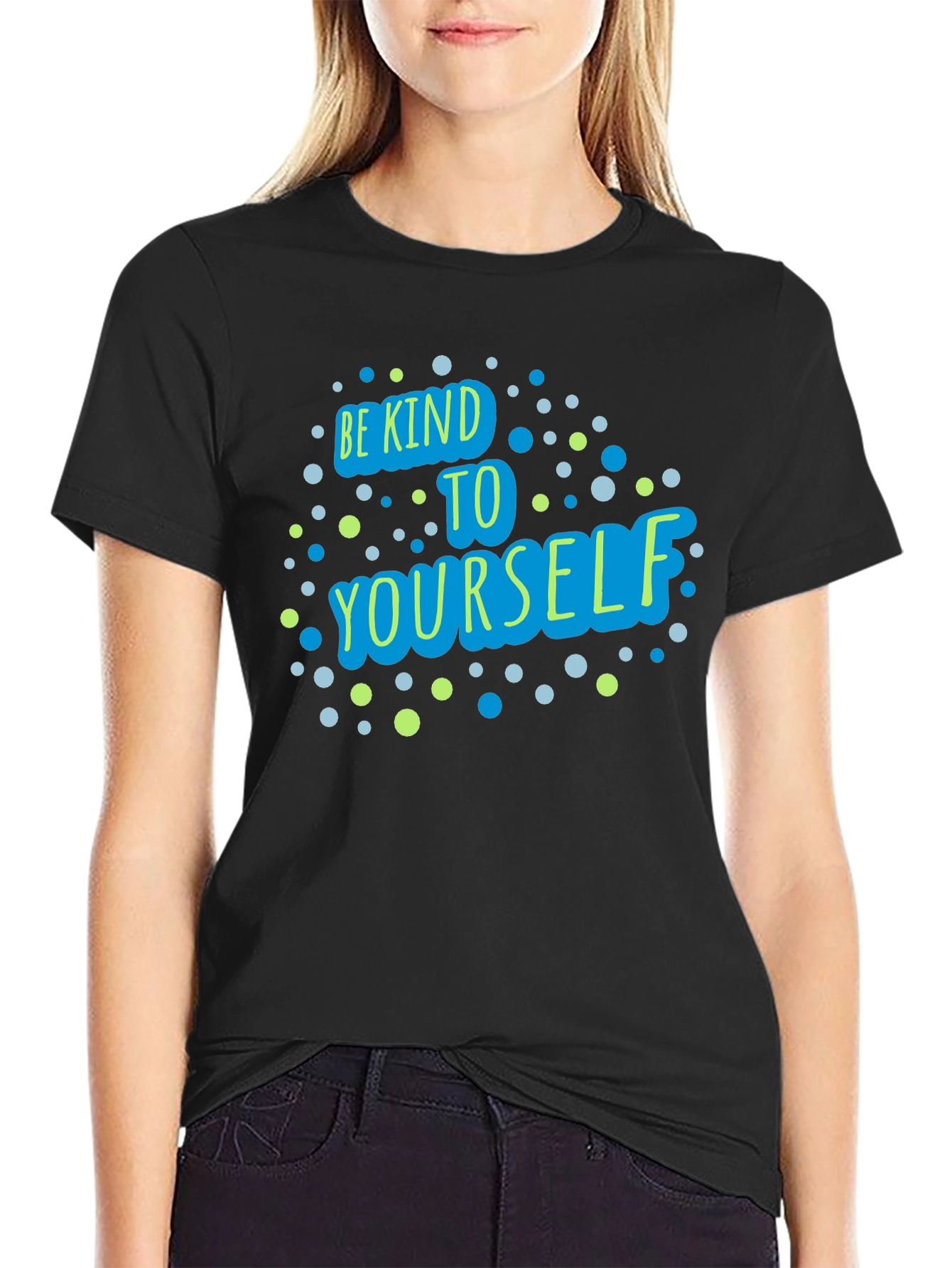 Be Kind to Yourself Graphic Tee - Black