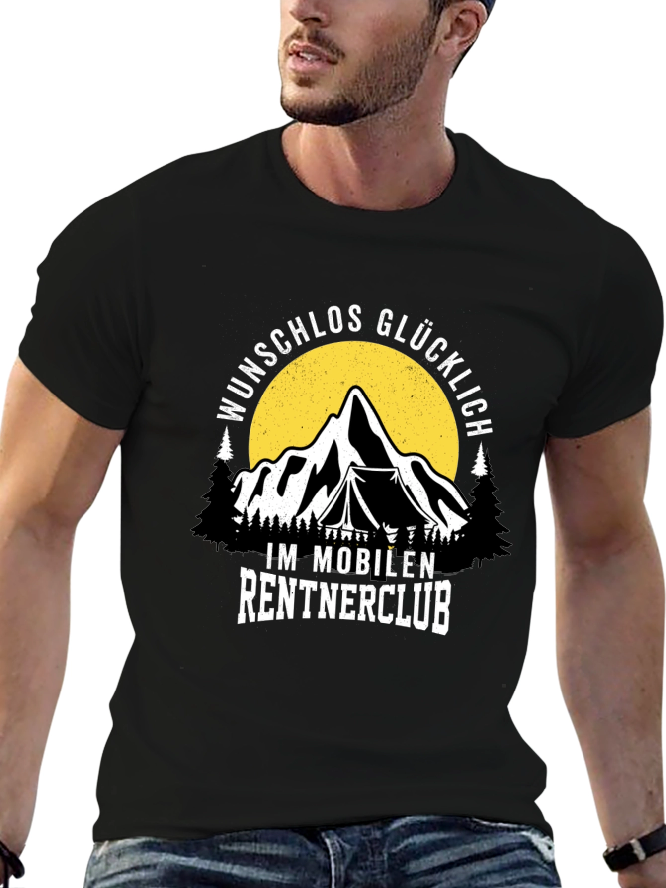 Wunschlos Glucklich Im Mobilen Rentnerclub T-Shirt